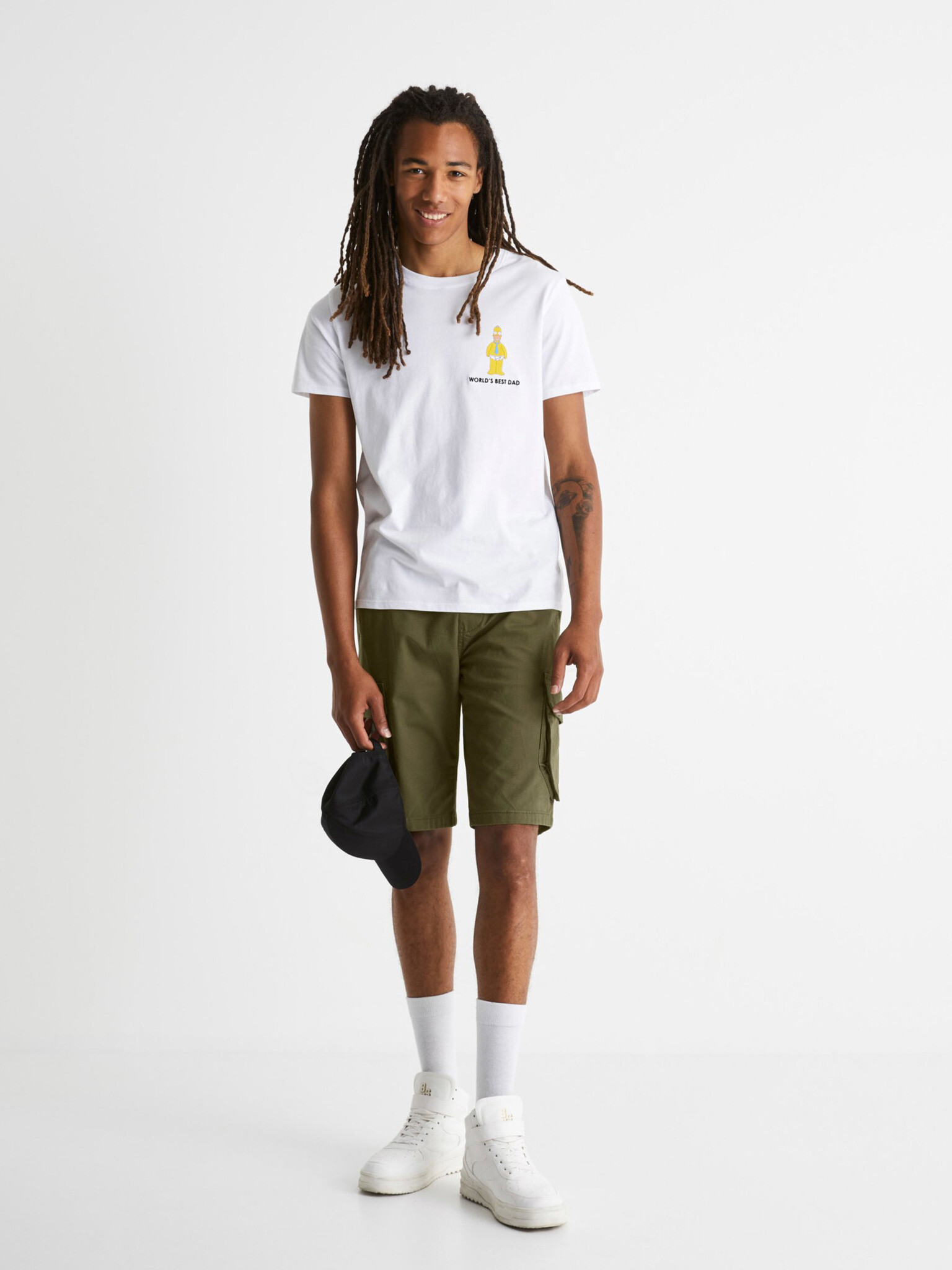 Celio The Simpsons T-shirt Byal - Pepit.bg