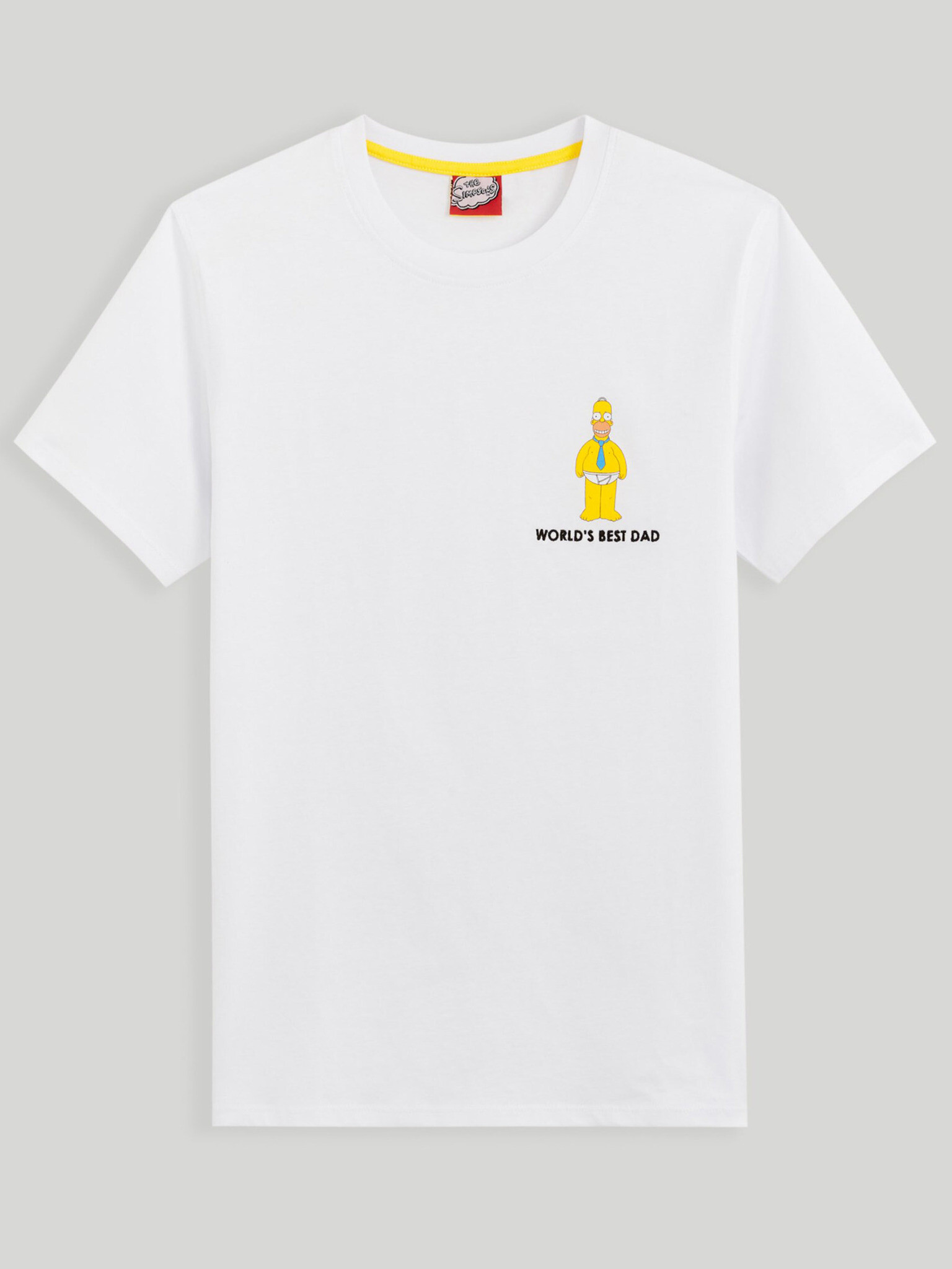 Celio The Simpsons T-shirt Byal - Pepit.bg
