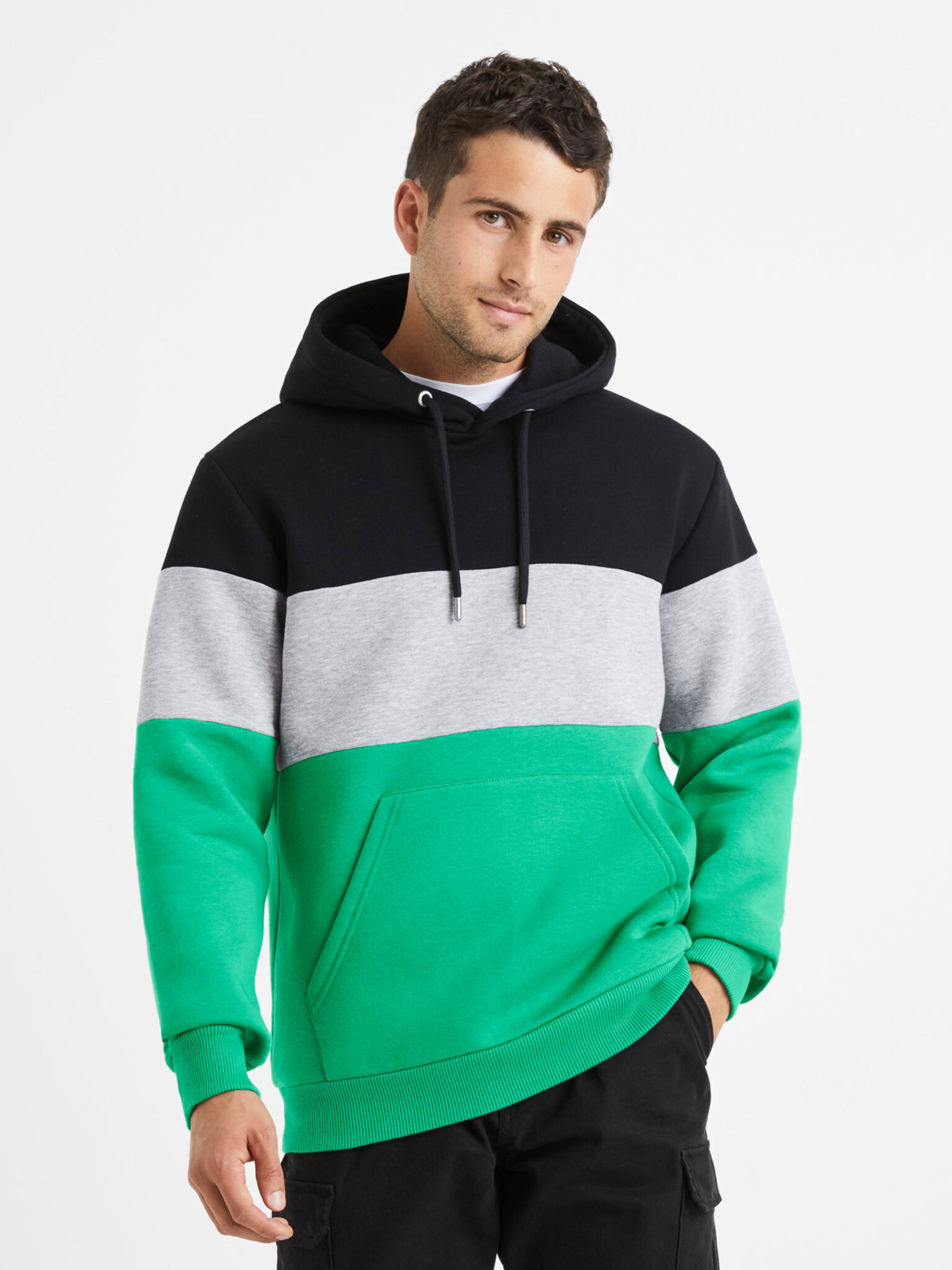 Celio Verone Sweatshirt Zelen - Pepit.bg