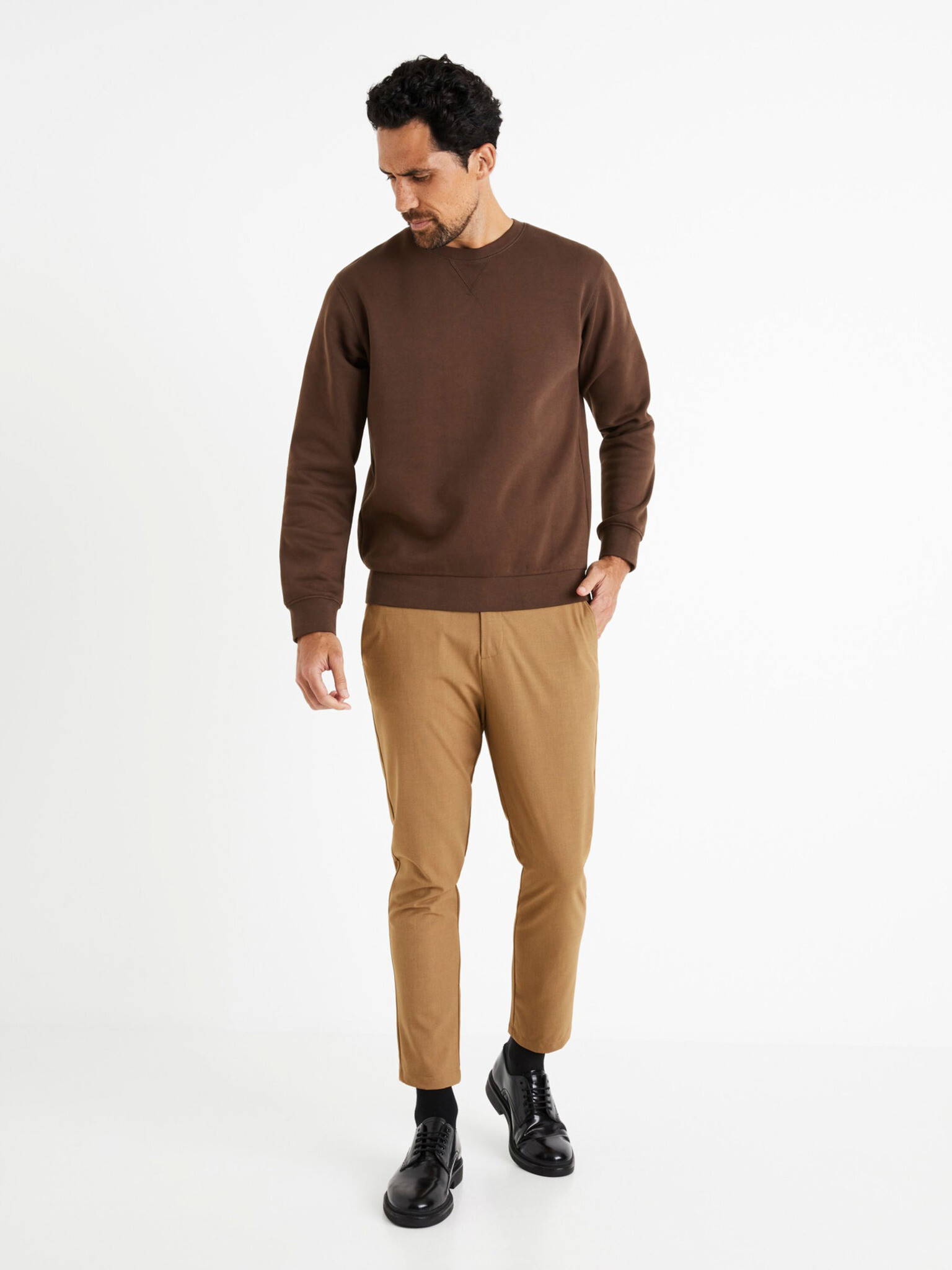 Celio Veseven Sweatshirt Kafyav - Pepit.bg