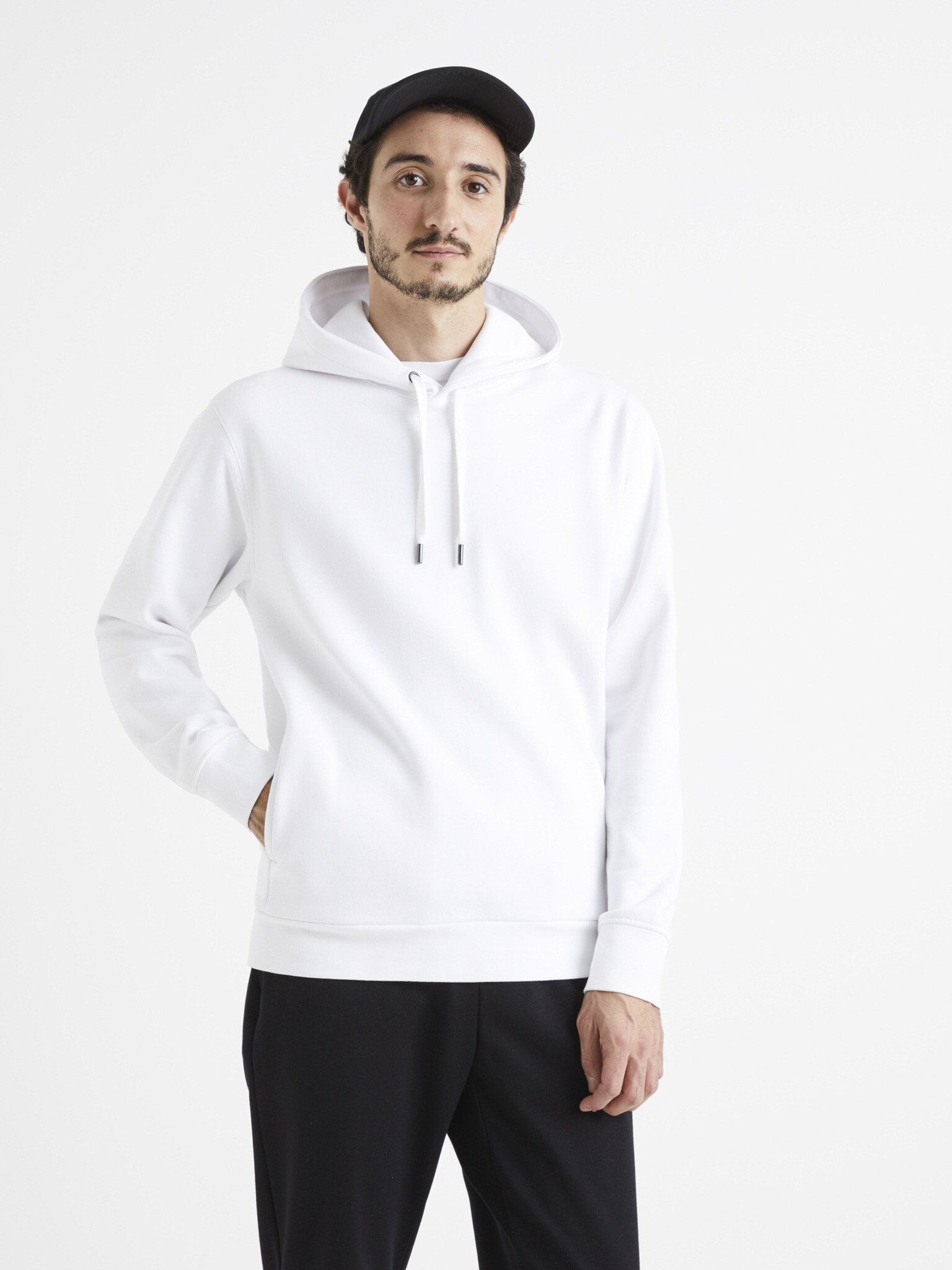 Celio Vesix Sweatshirt Byal - Pepit.bg