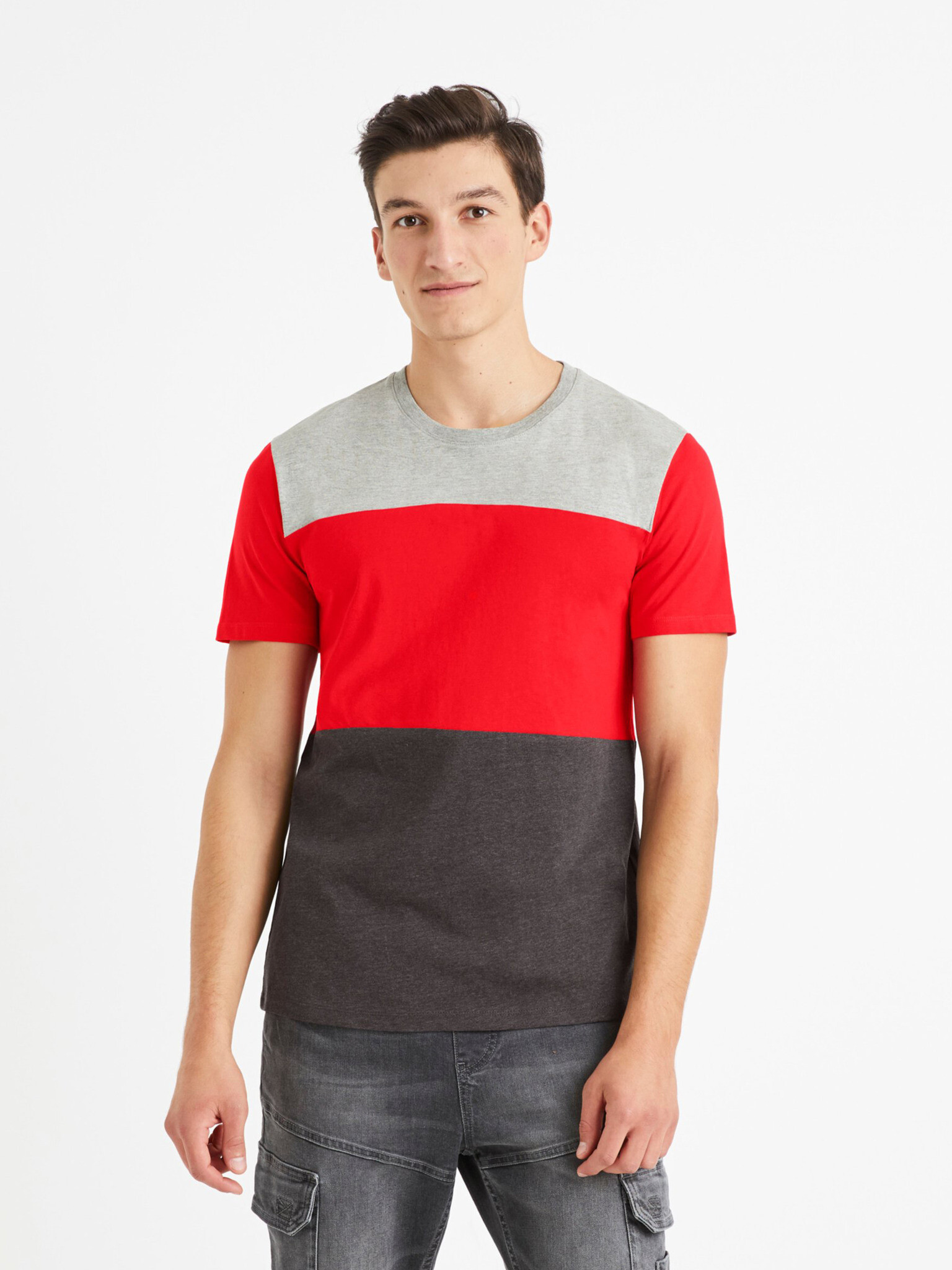 Celio Vetrois T-shirt Siv - Pepit.bg