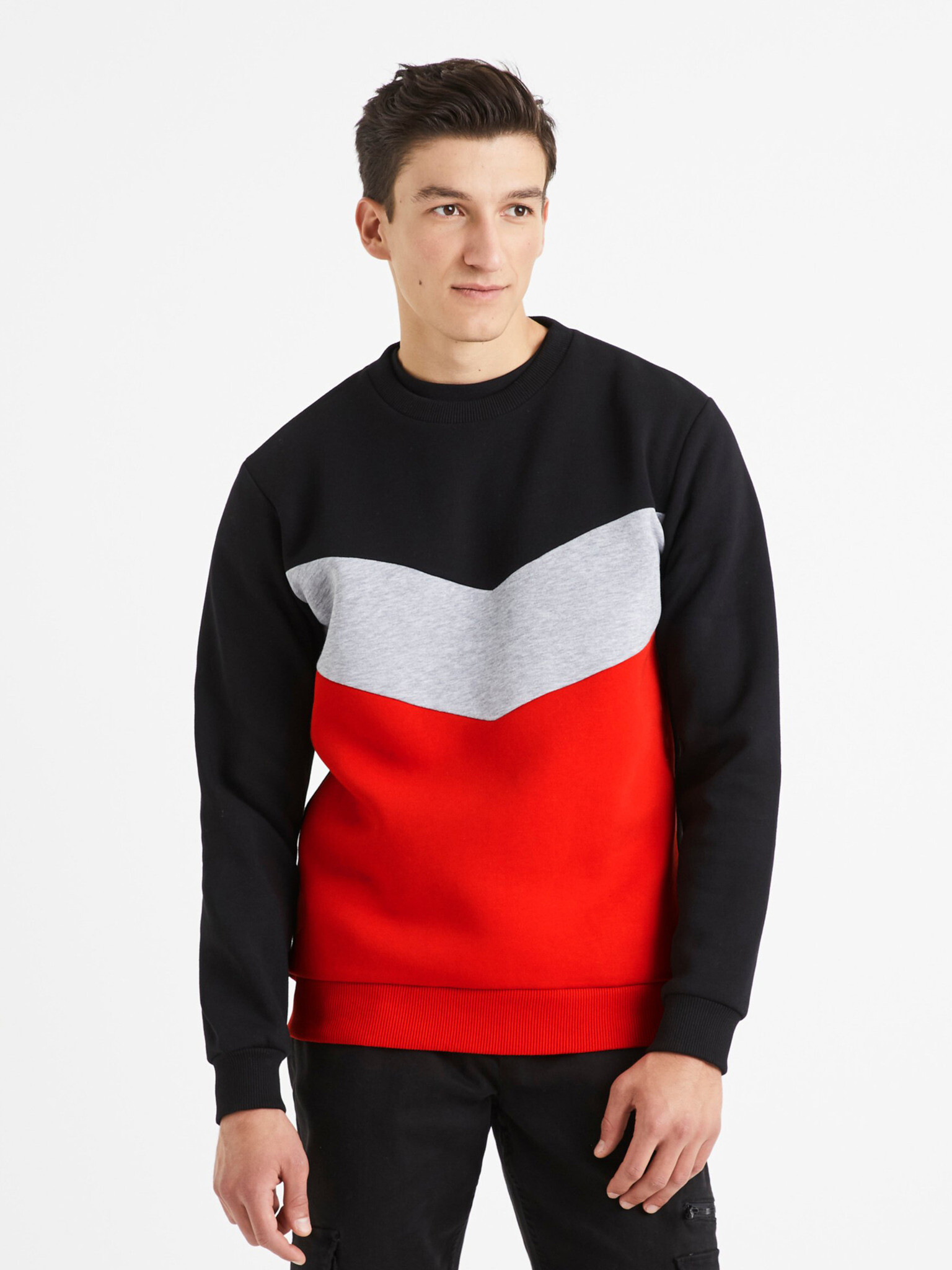 Celio Vever Sweatshirt Cheren - Pepit.bg