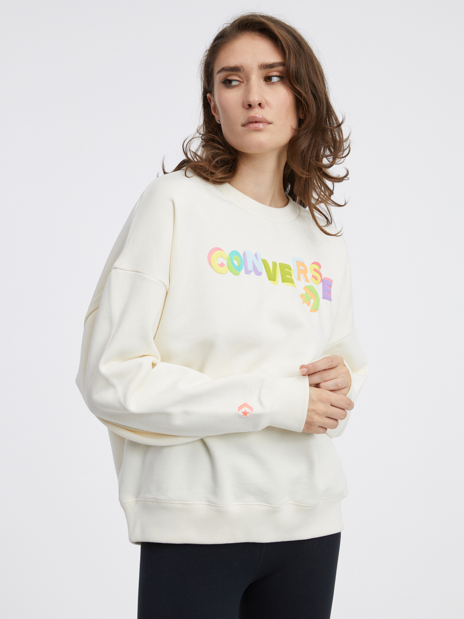 Converse Sweatshirt Byal - Pepit.bg