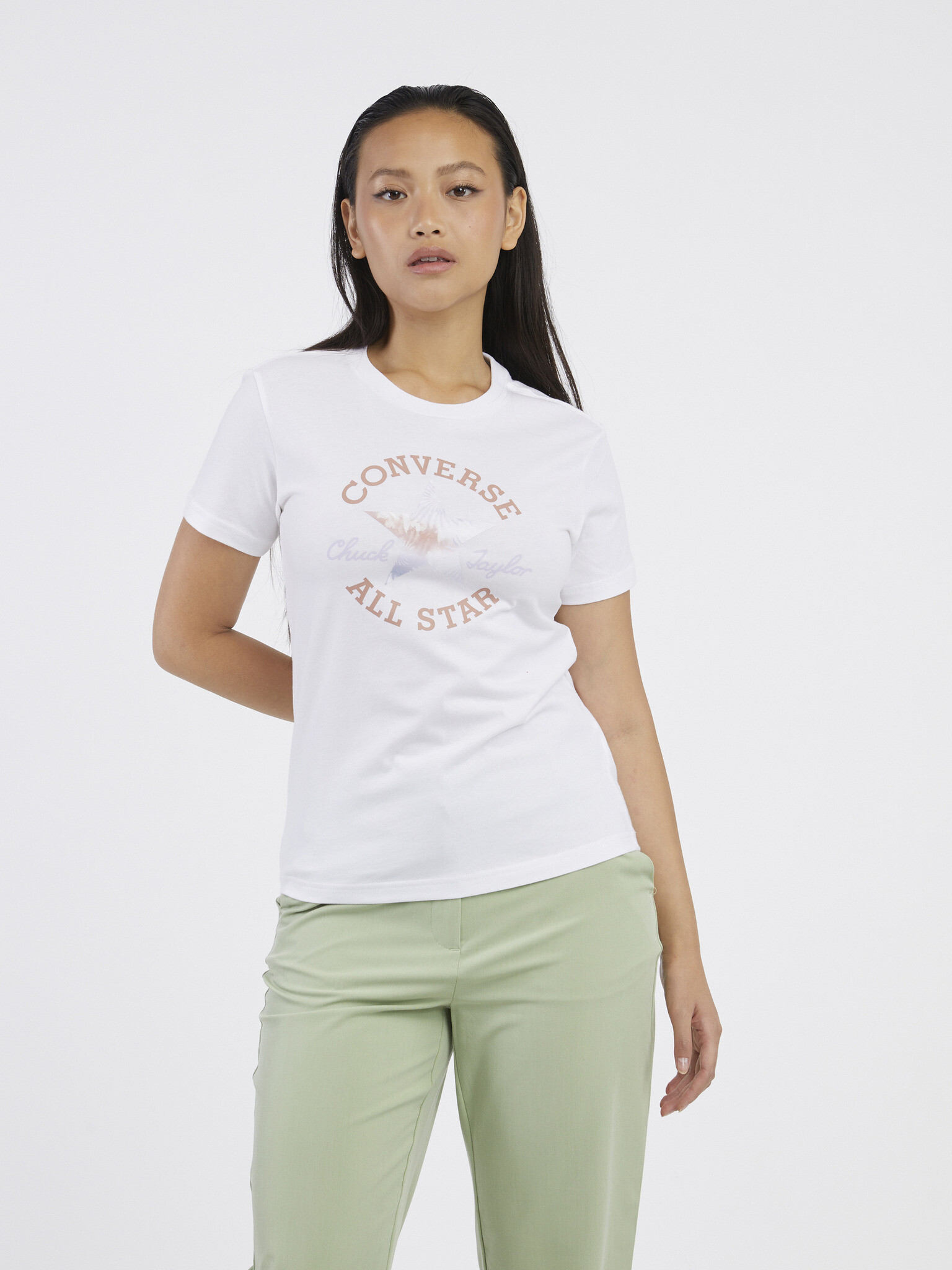 Converse T-shirt Byal - Pepit.bg