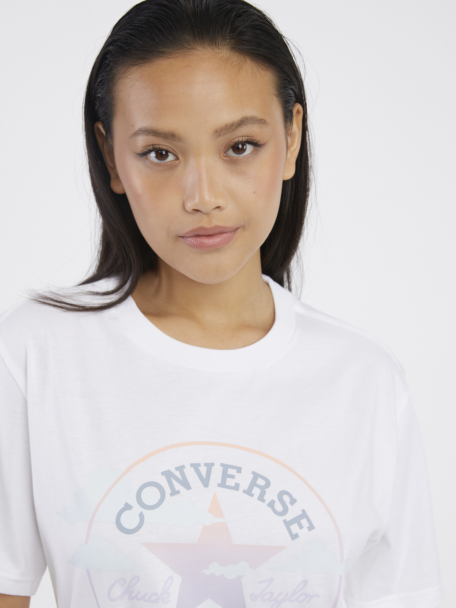 Converse T-shirt Byal - Pepit.bg