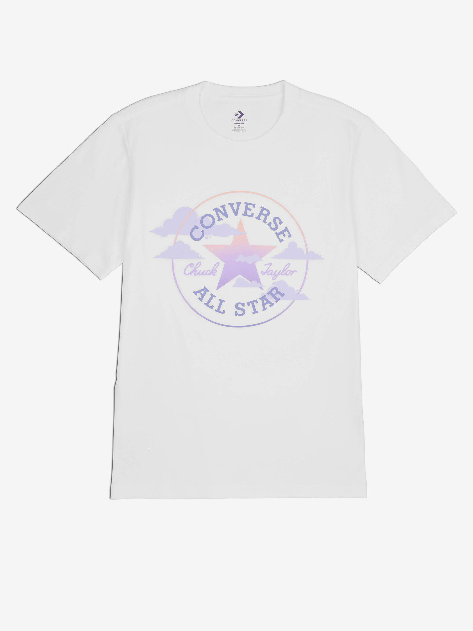 Converse T-shirt Byal - Pepit.bg