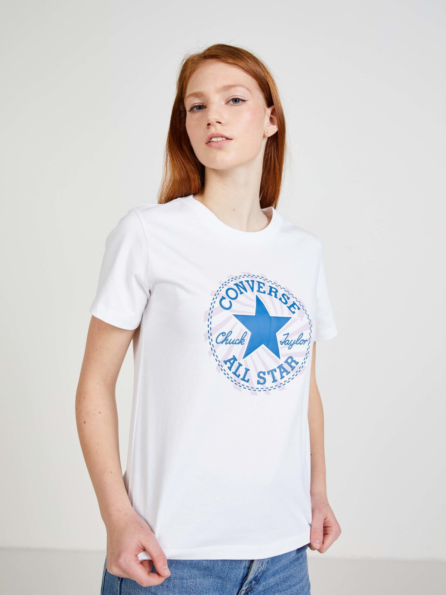 Converse T-shirt Byal - Pepit.bg