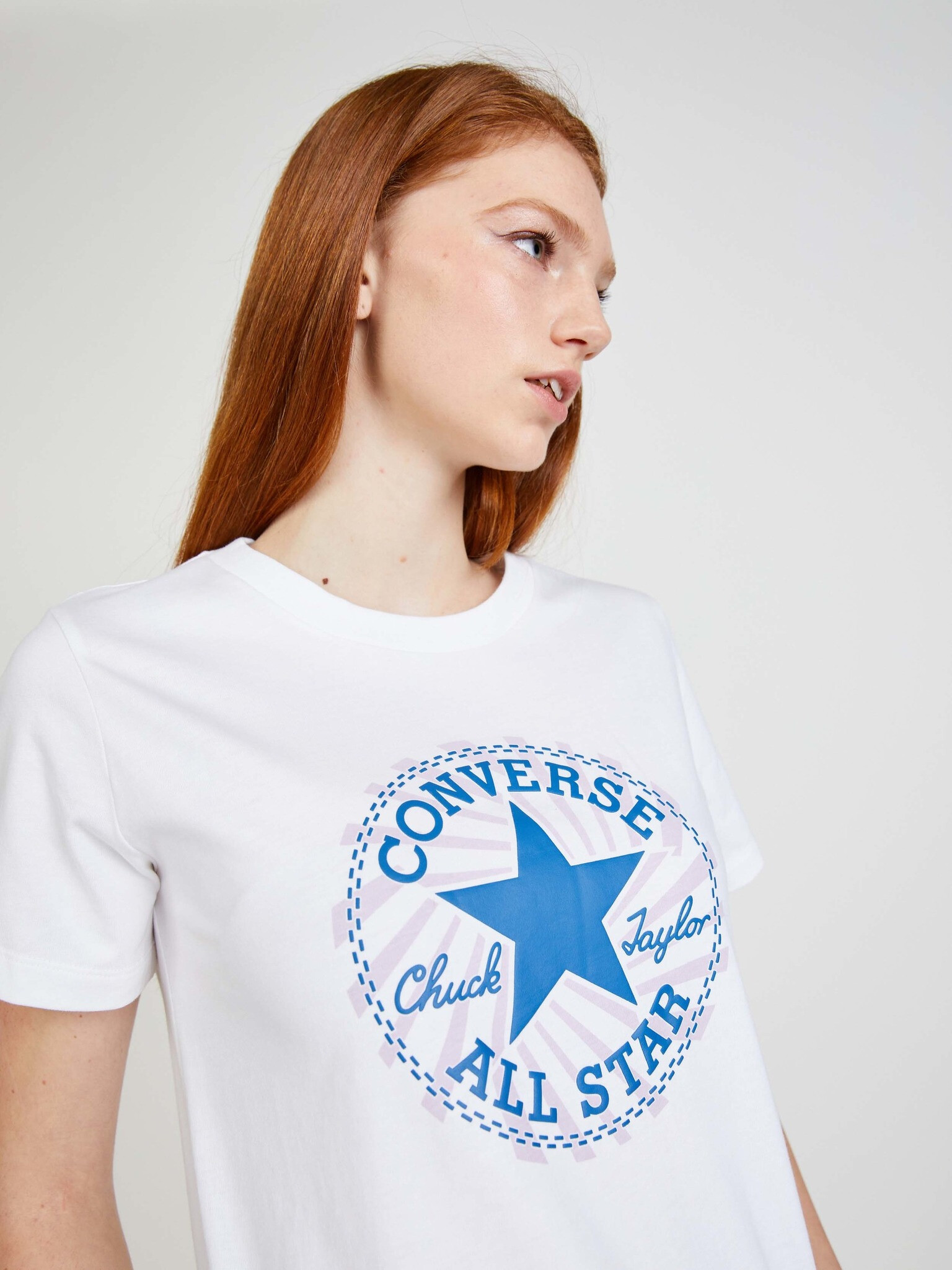 Converse T-shirt Byal - Pepit.bg