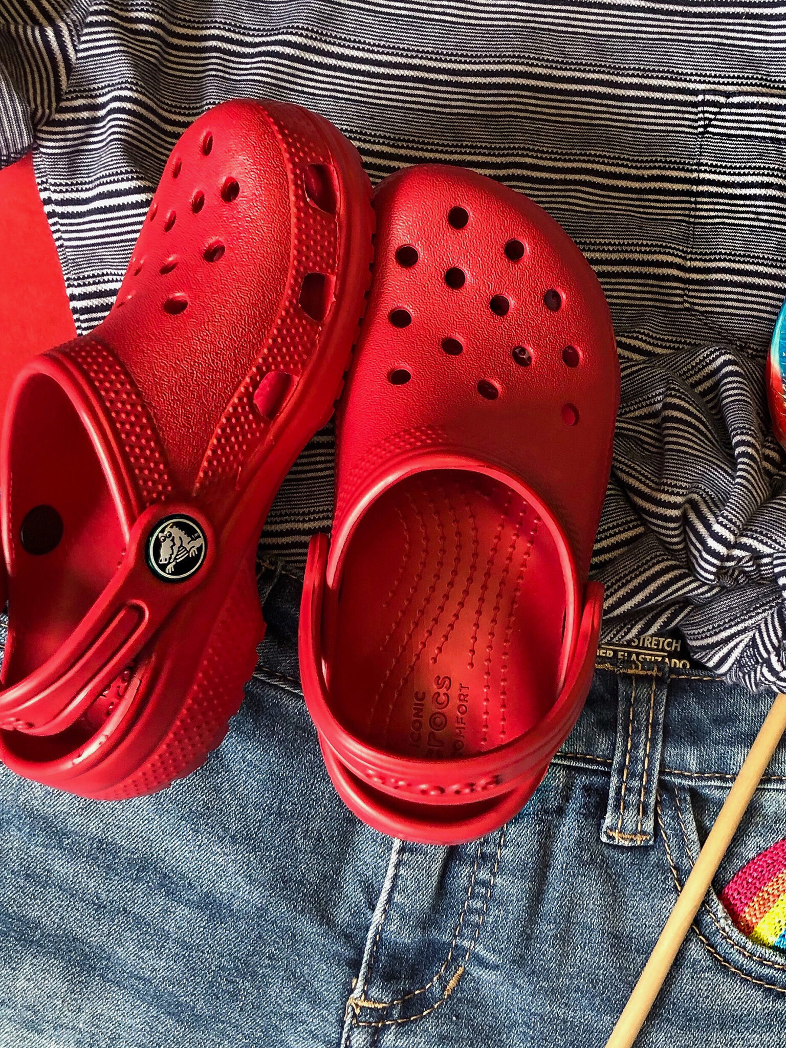 Crocs Пантофи детски Cherven - Pepit.bg