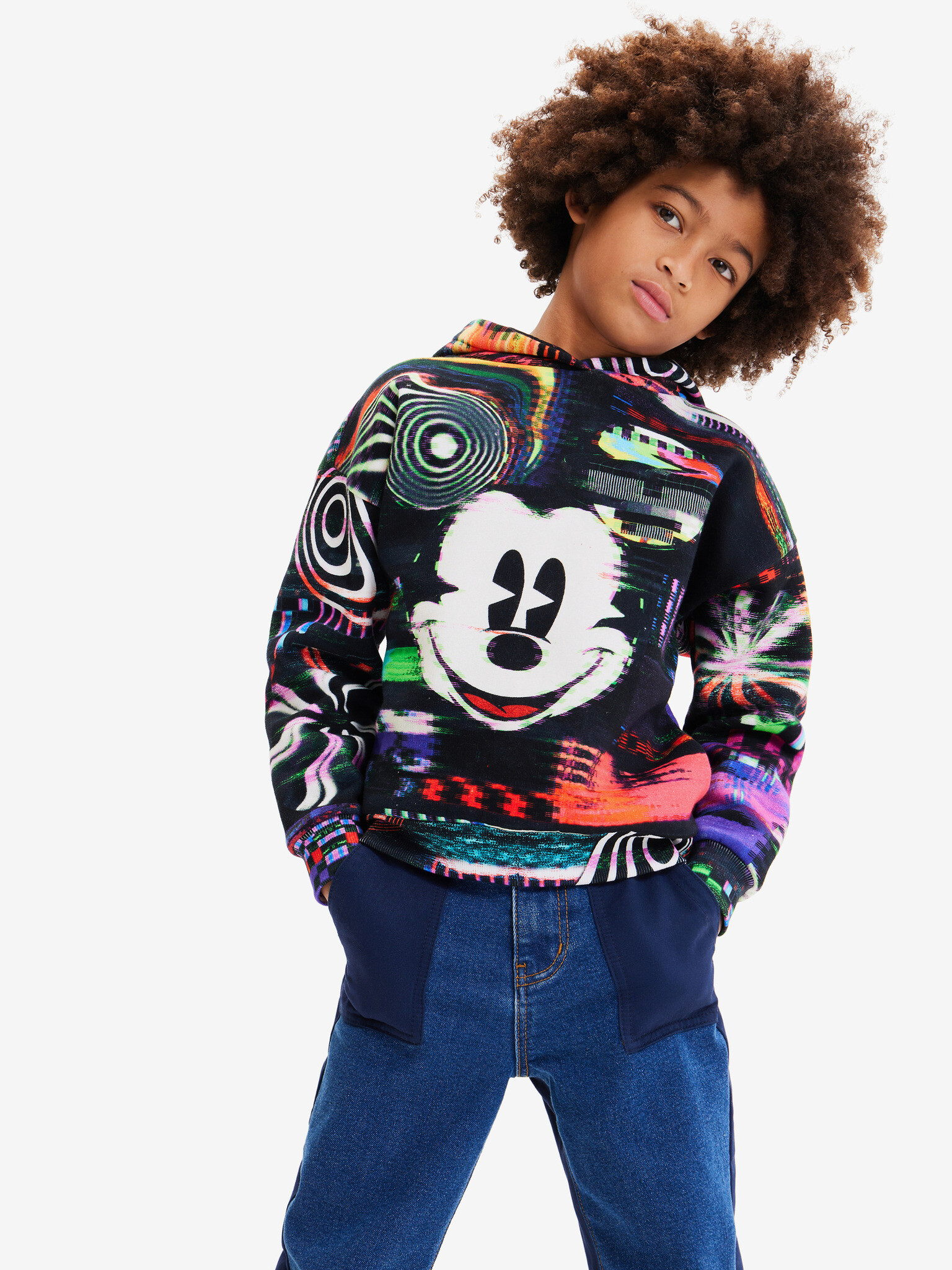 Desigual Aryeh Mickey Суитшърт детски Cheren - Pepit.bg