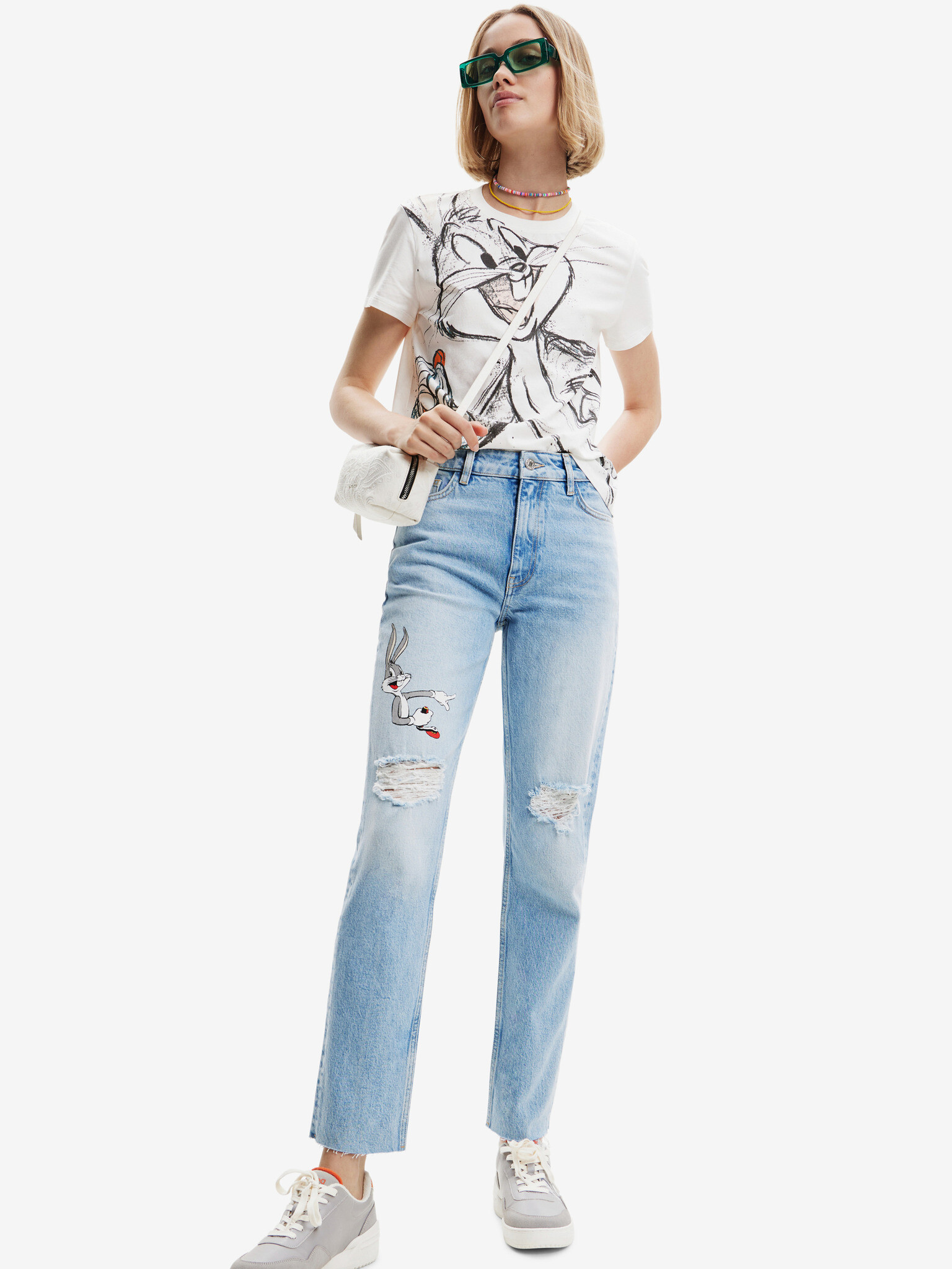 Desigual Bugs Jeans Sin - Pepit.bg