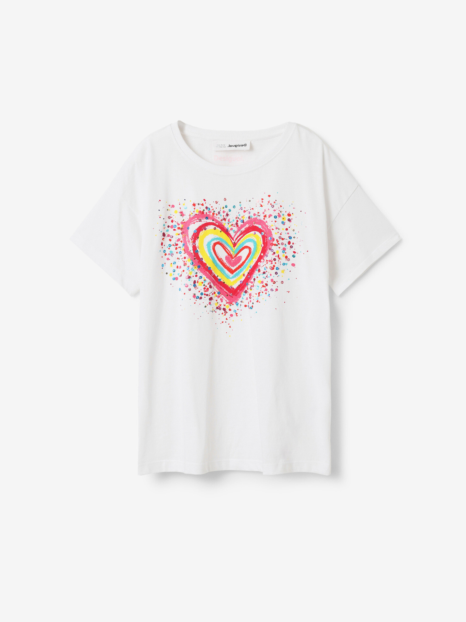 Desigual Heart Тениска детски Byal - Pepit.bg