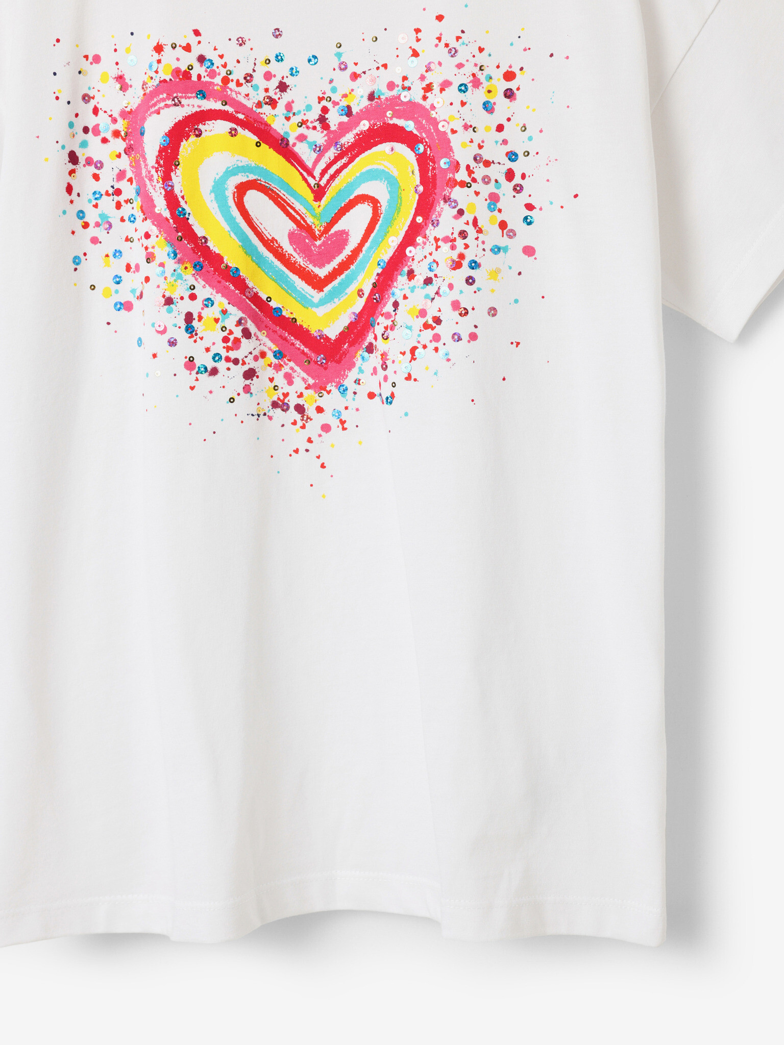 Desigual Heart Тениска детски Byal - Pepit.bg