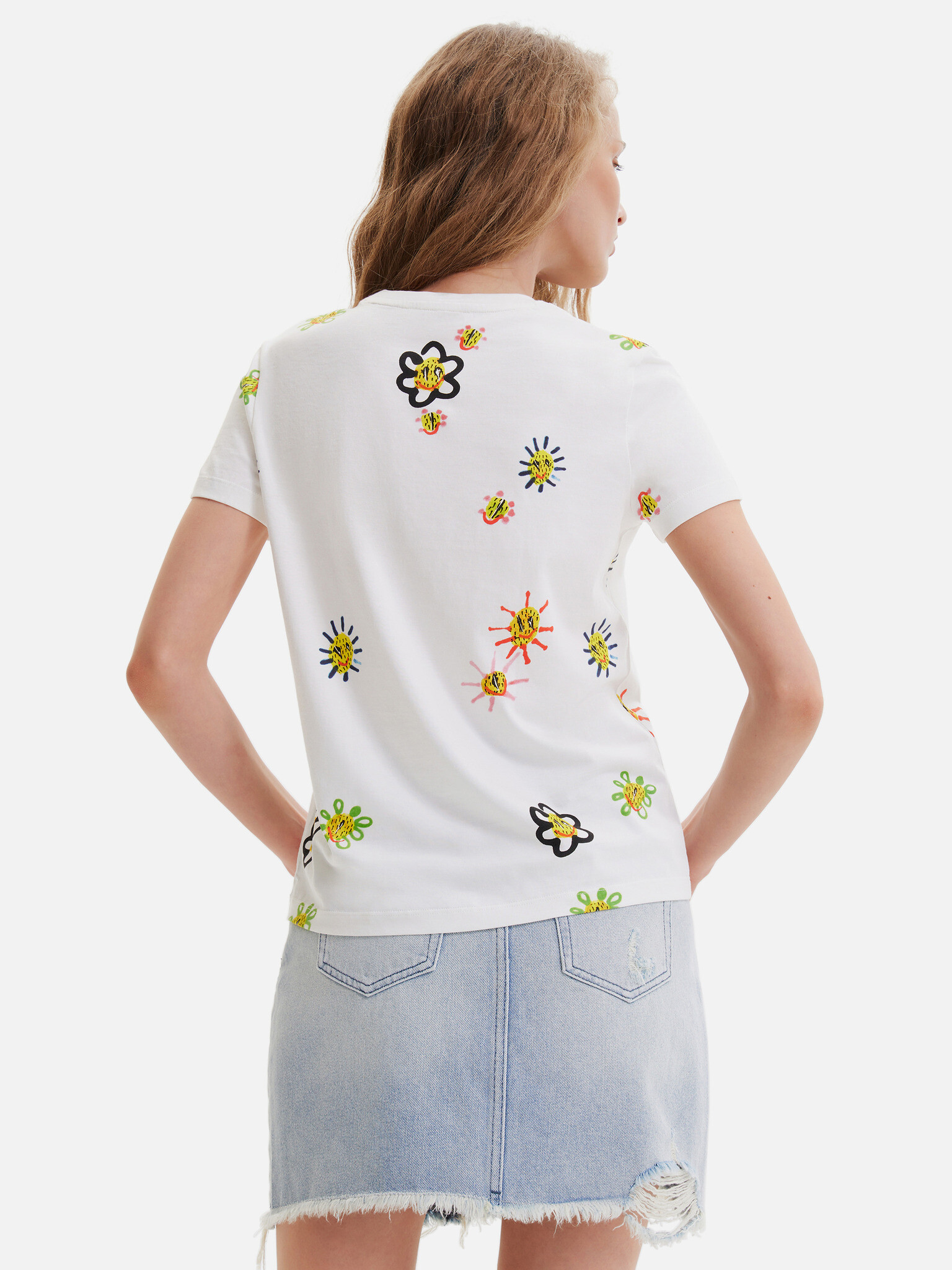 Desigual Margapepo T-shirt Byal - Pepit.bg