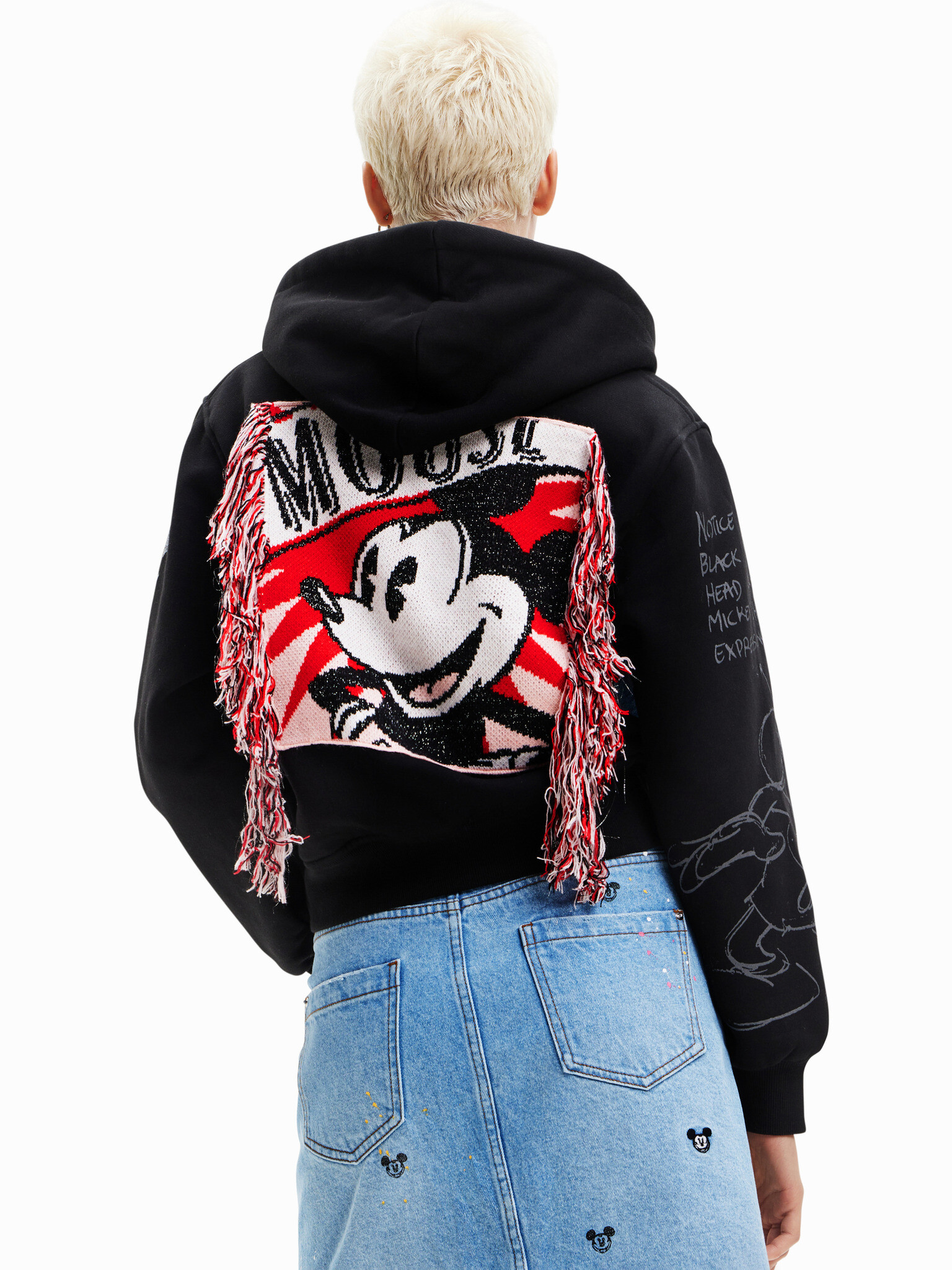 Desigual Mickey Mouse Sweatshirt Cheren - Pepit.bg