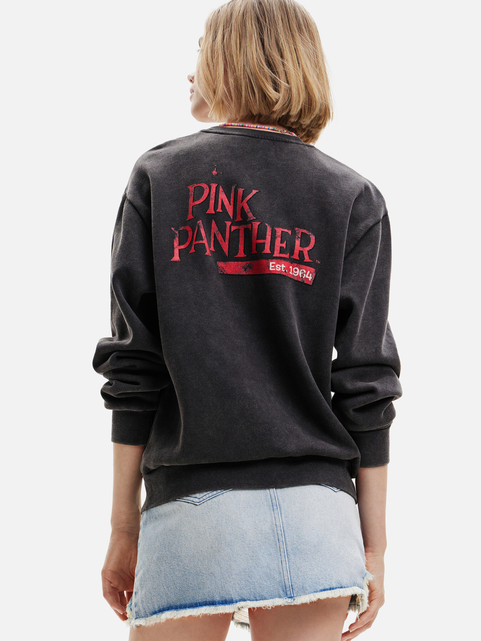 Desigual Pink Panther Sweatshirt Cheren - Pepit.bg