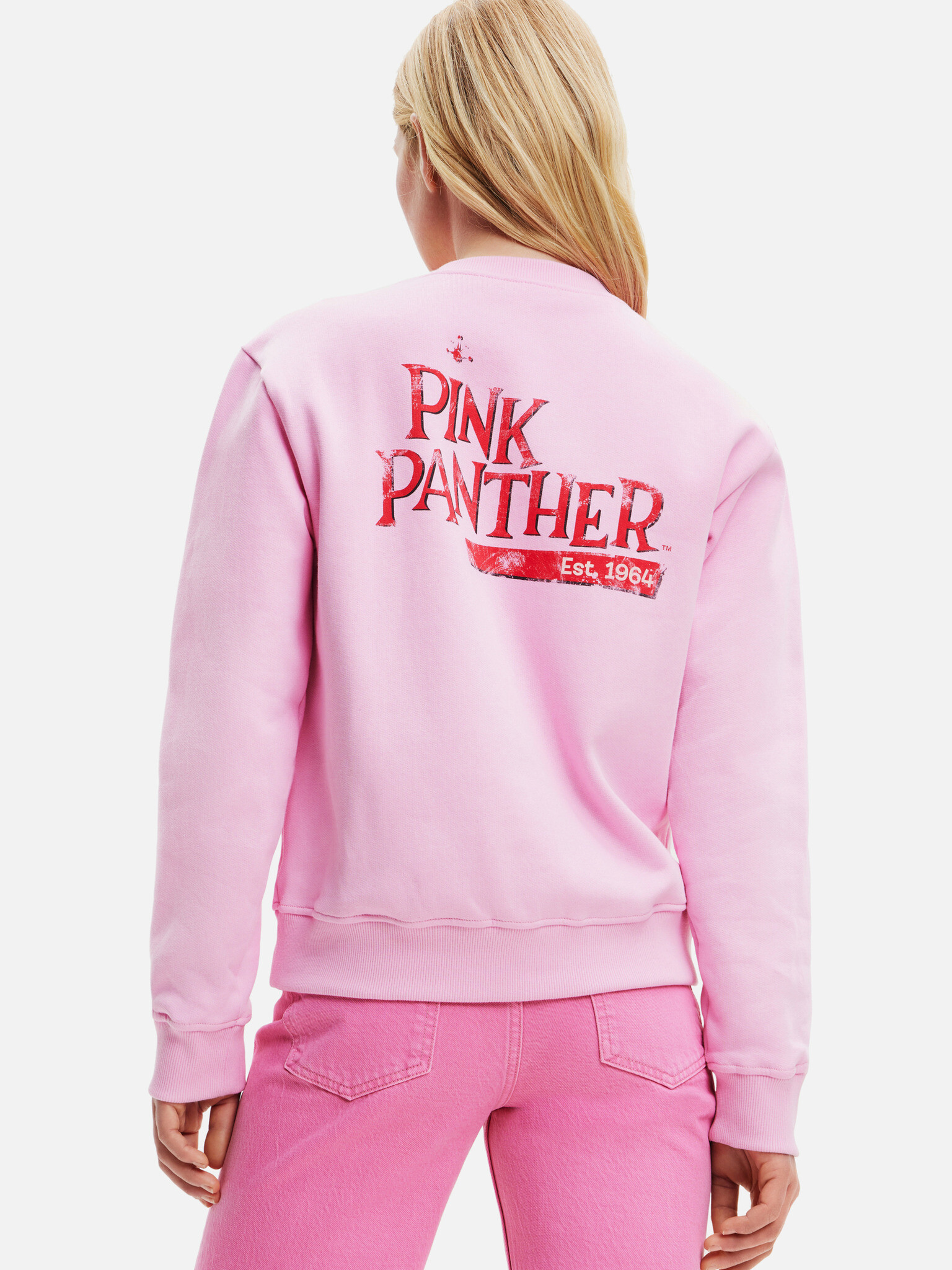 Desigual Pink Panther Sweatshirt Rozov - Pepit.bg