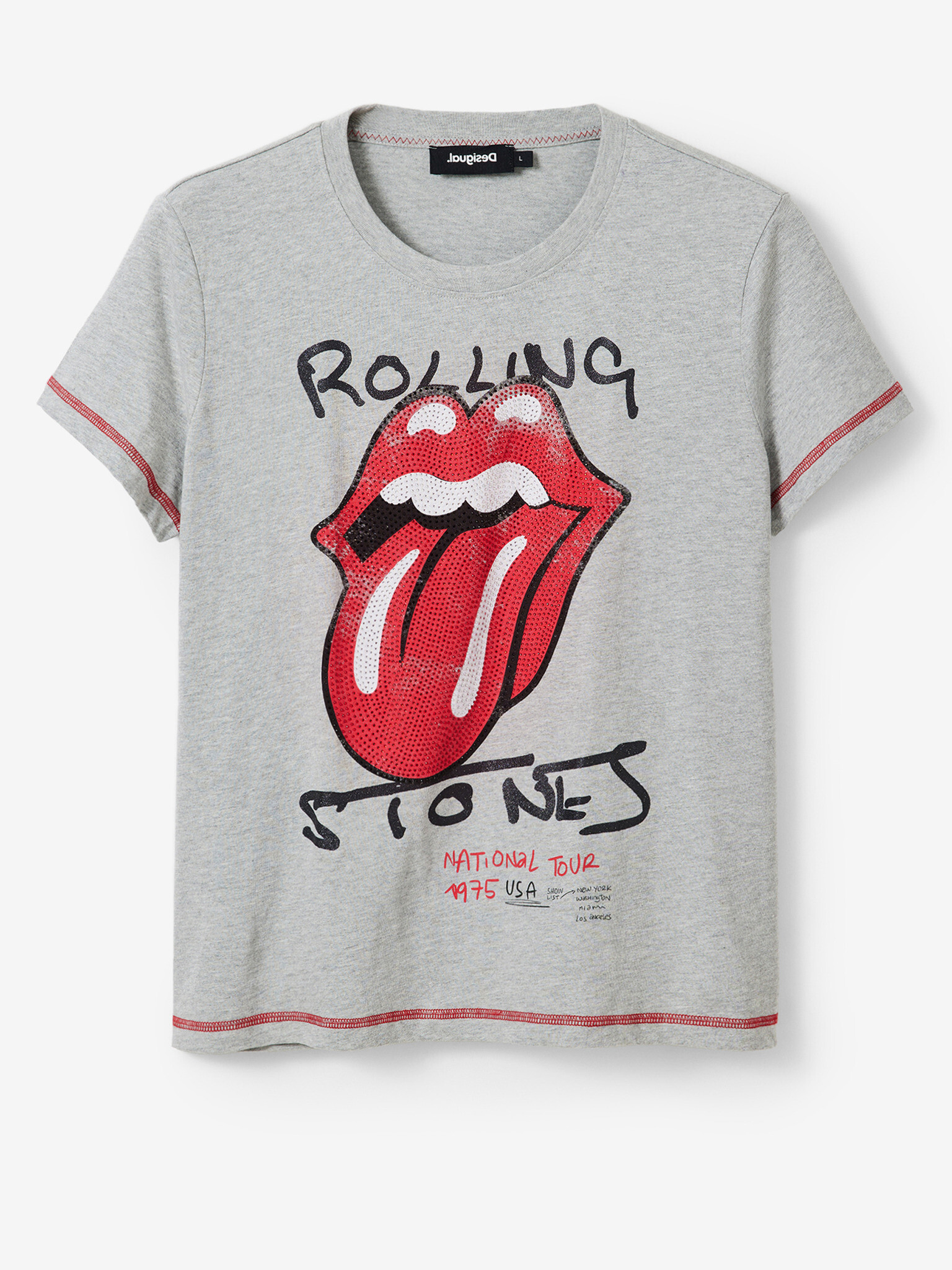 Desigual Rolling T-shirt Siv - Pepit.bg