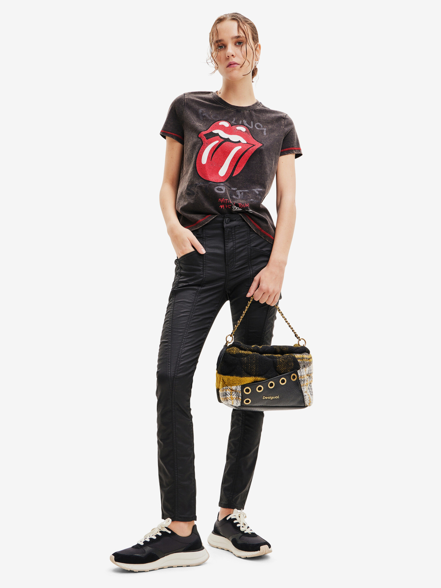 Desigual Rolling T-shirt Siv - Pepit.bg