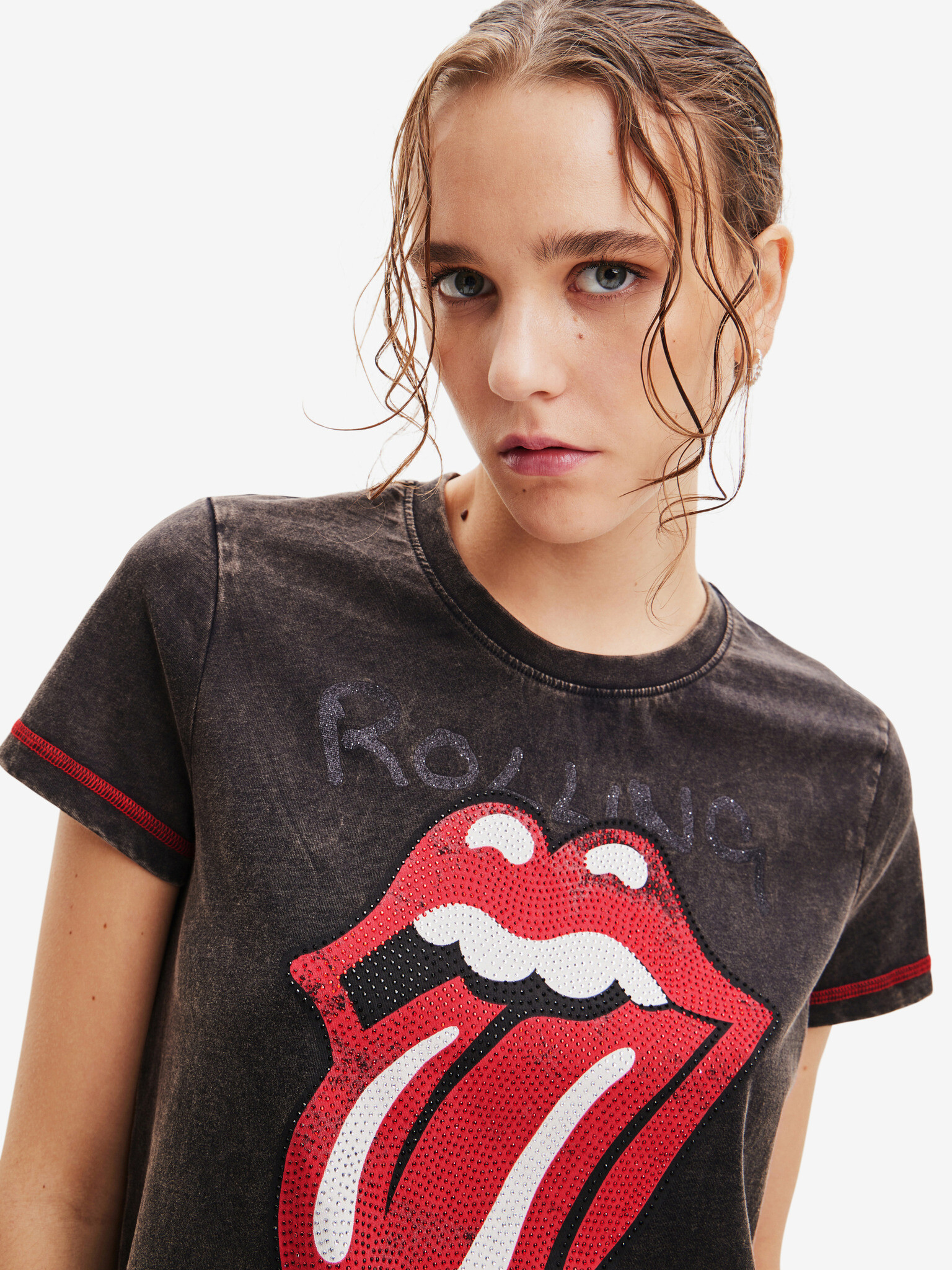 Desigual Rolling T-shirt Siv - Pepit.bg