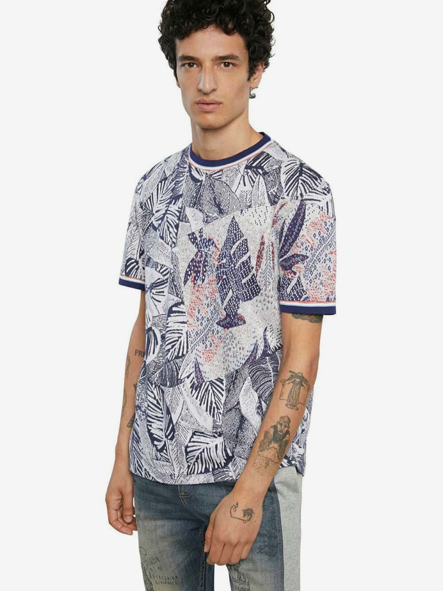 Desigual TS Cadmo T-shirt Siv - Pepit.bg