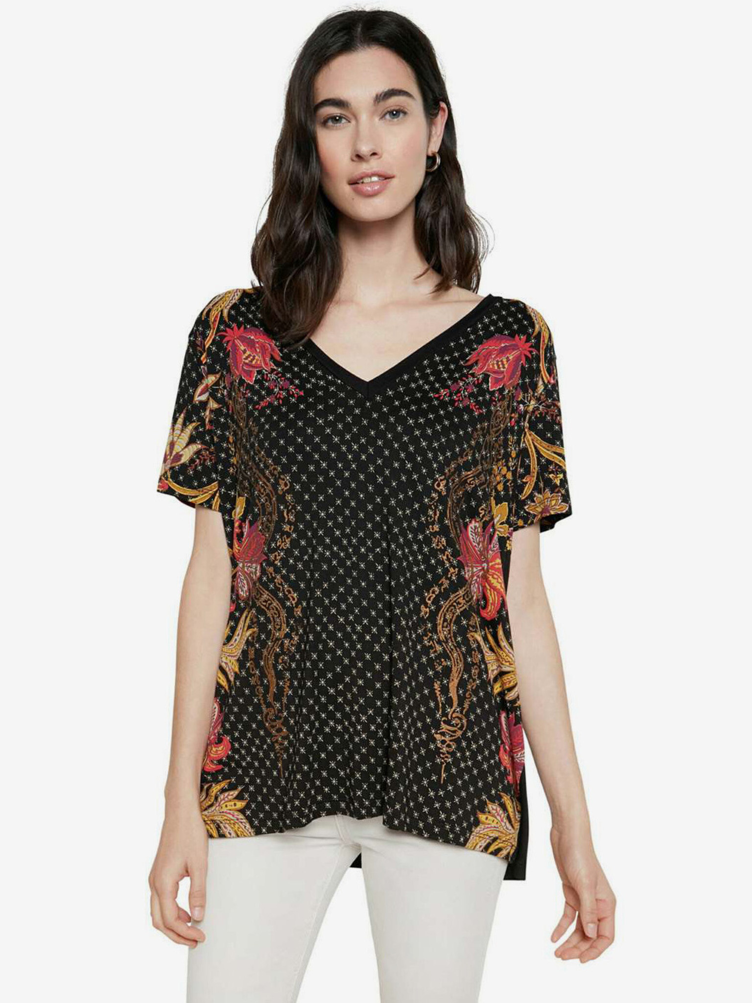 Desigual TS Praga T-shirt Cheren - Pepit.bg