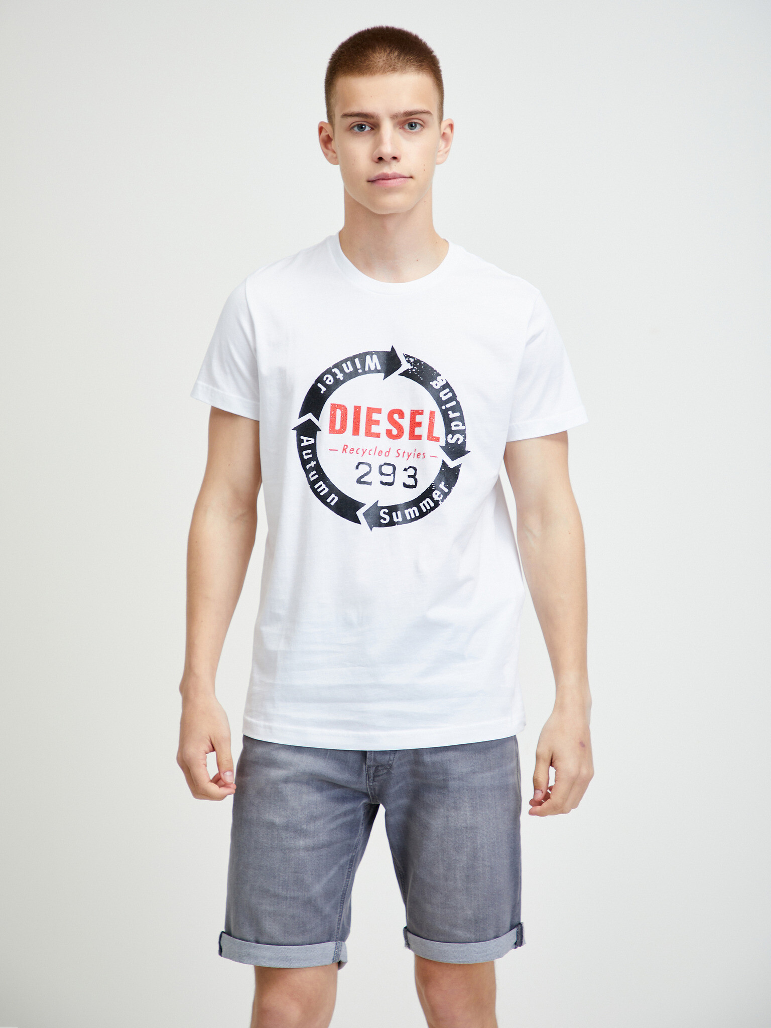 Diesel Diego T-shirt Byal - Pepit.bg