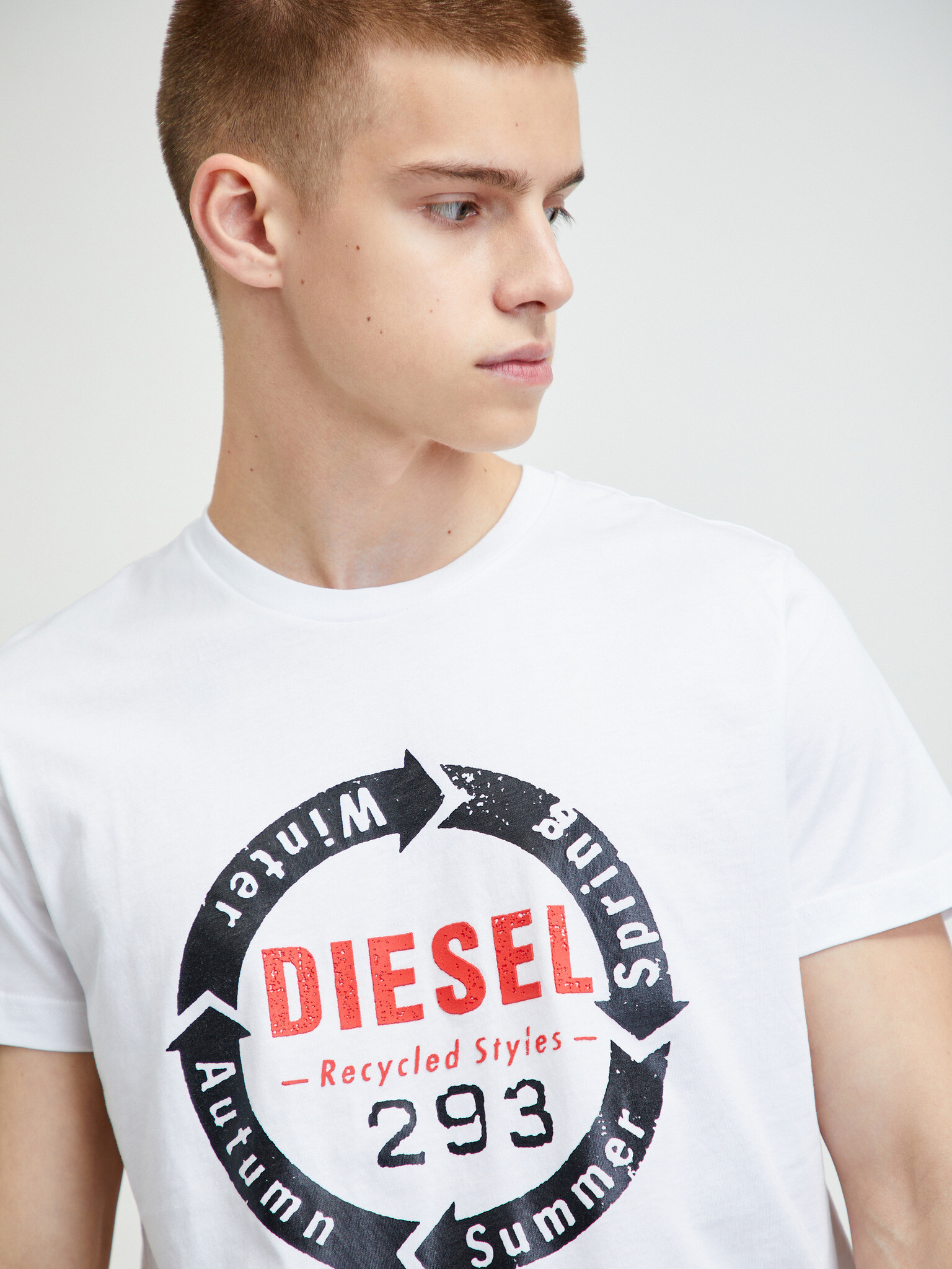 Diesel Diego T-shirt Byal - Pepit.bg