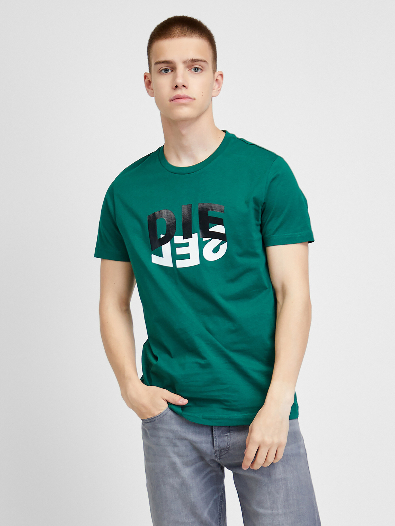 Diesel Diegos T-shirt Zelen - Pepit.bg