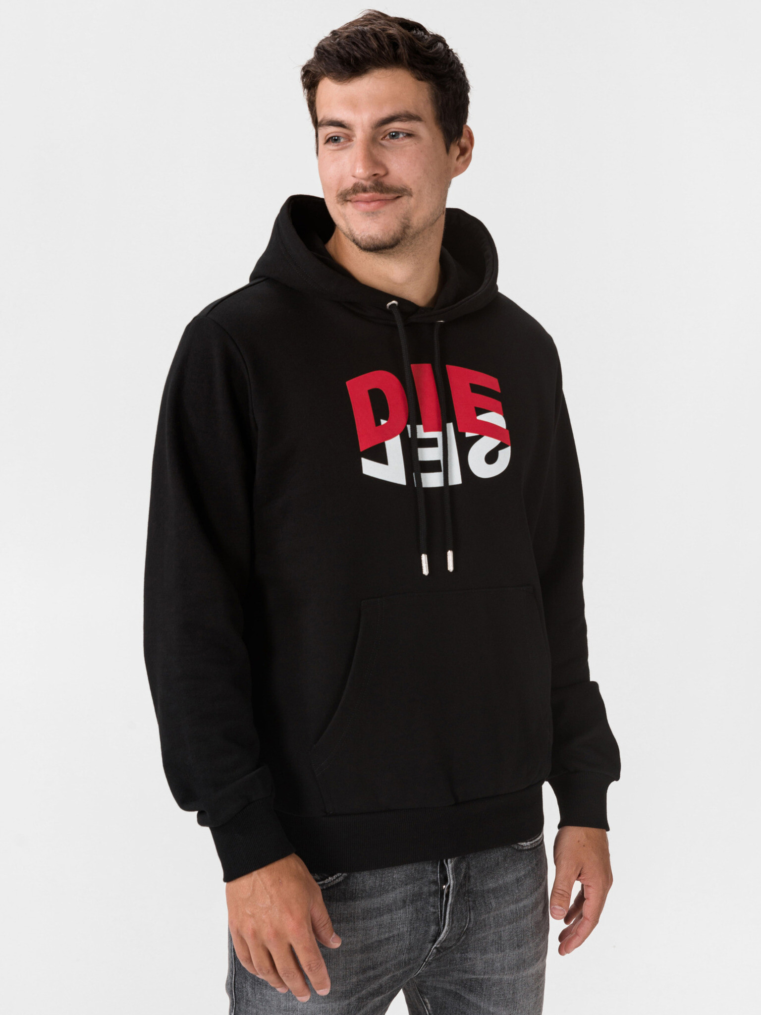 Diesel Girk Sweatshirt Cheren - Pepit.bg