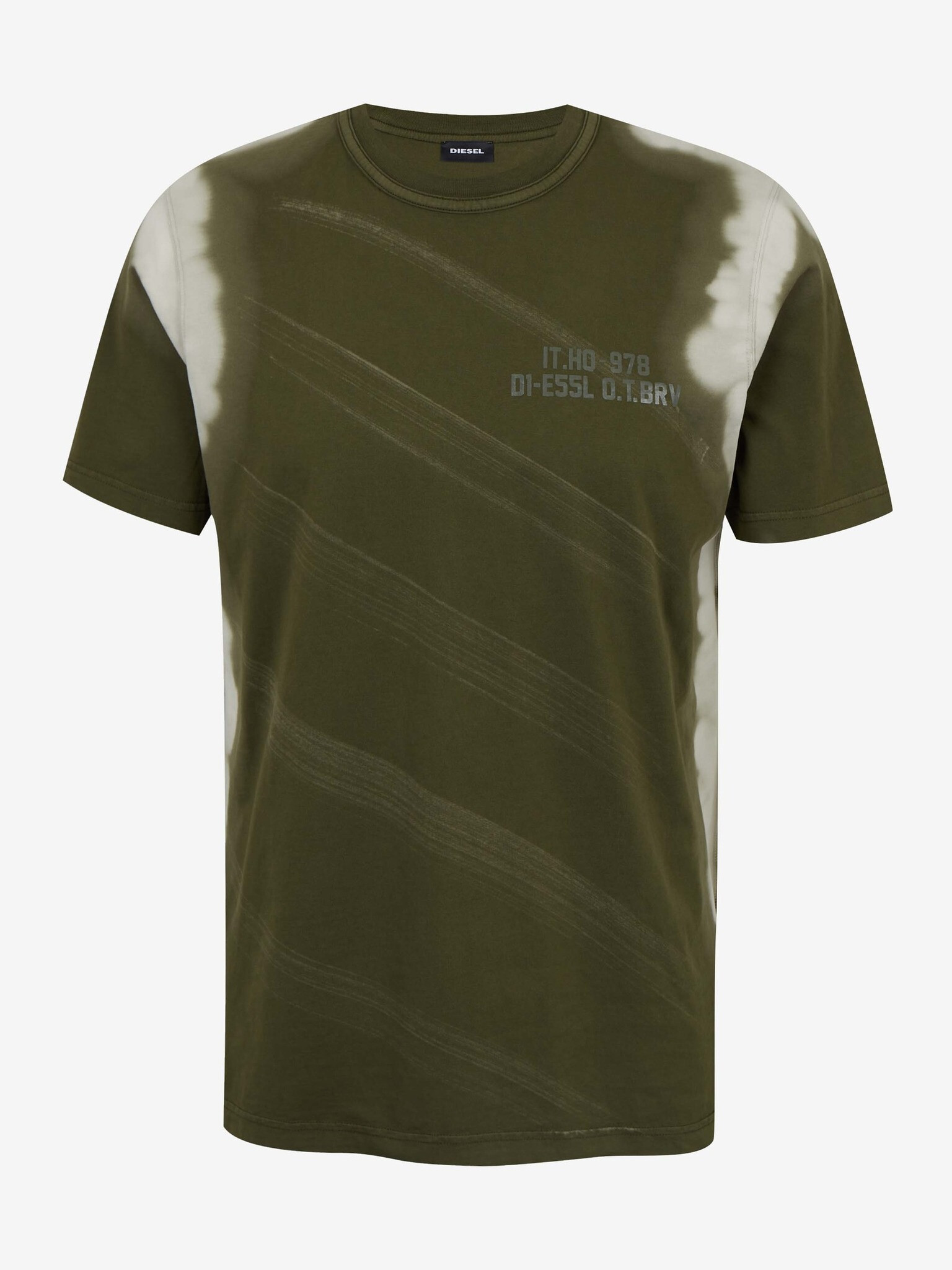 Diesel Jubind-Slits T-shirt Zelen - Pepit.bg