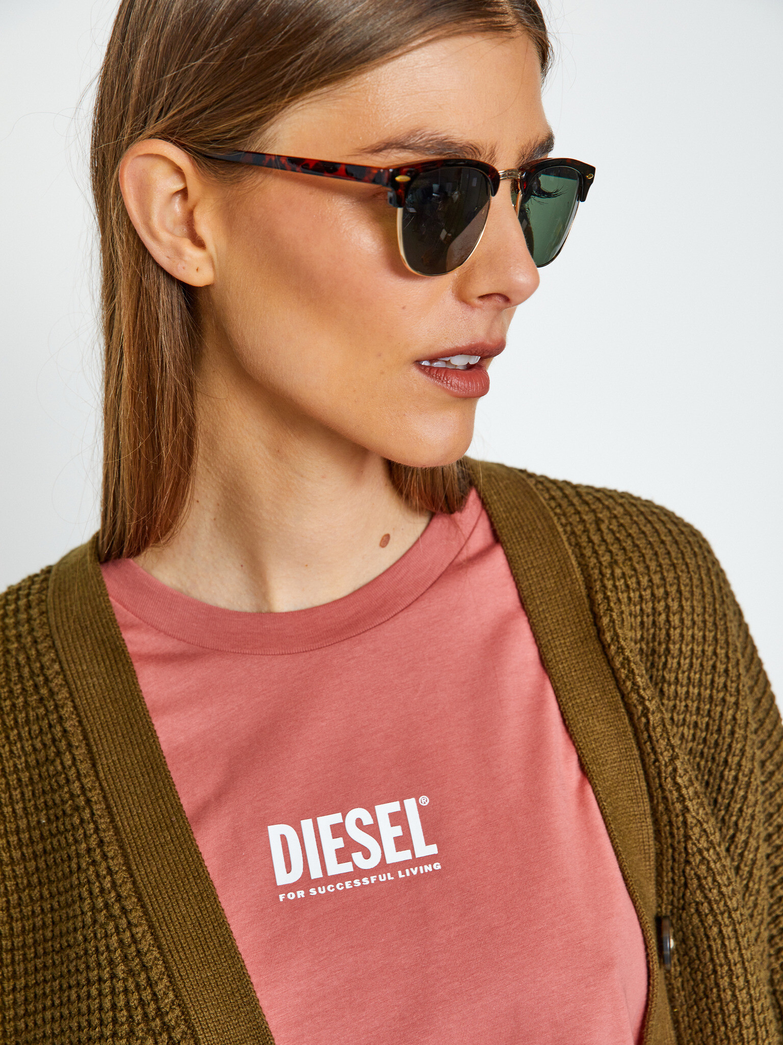 Diesel Sily T-shirt Rozov - Pepit.bg