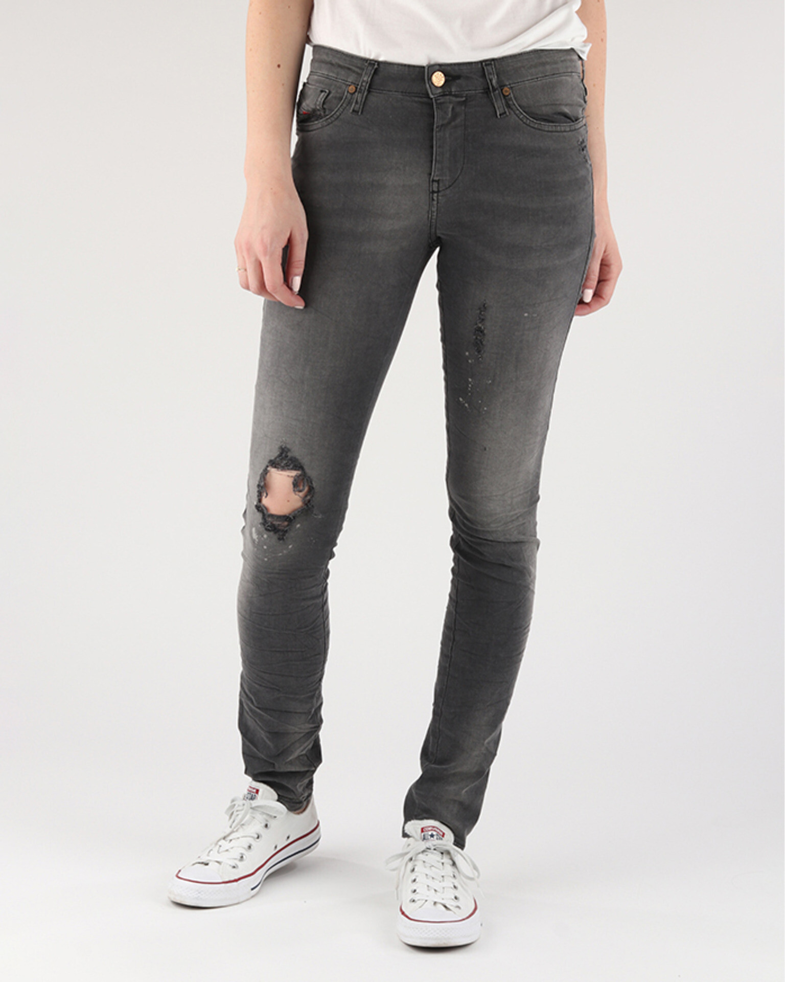 Diesel Skinzee Jeans Siv - Pepit.bg