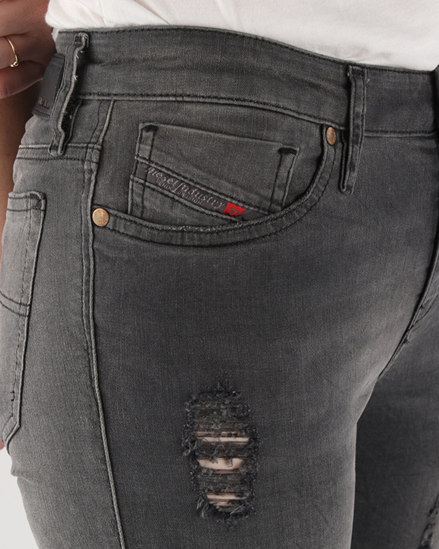 Diesel Skinzee Jeans Siv - Pepit.bg