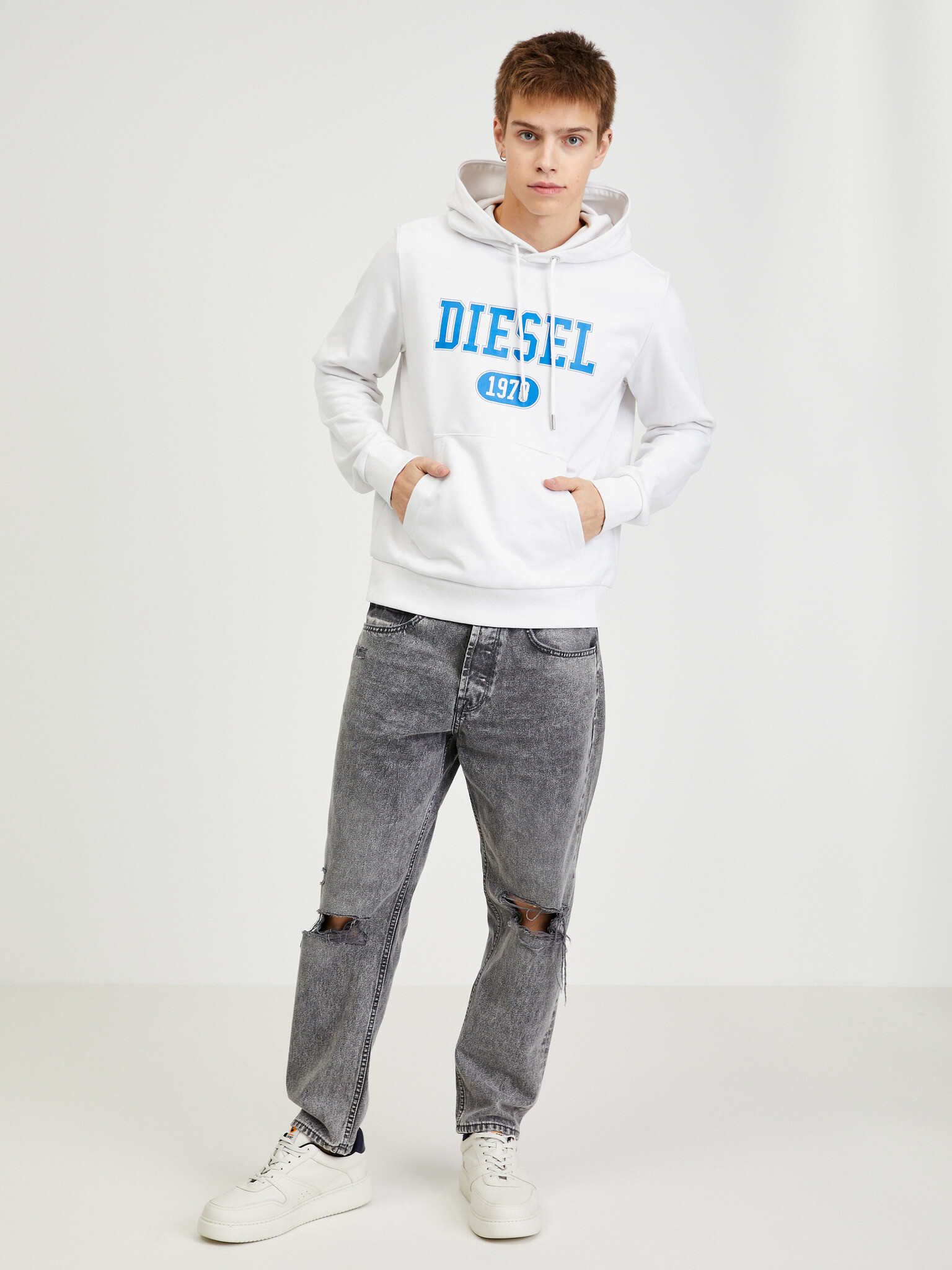 Diesel Sweatshirt Byal - Pepit.bg