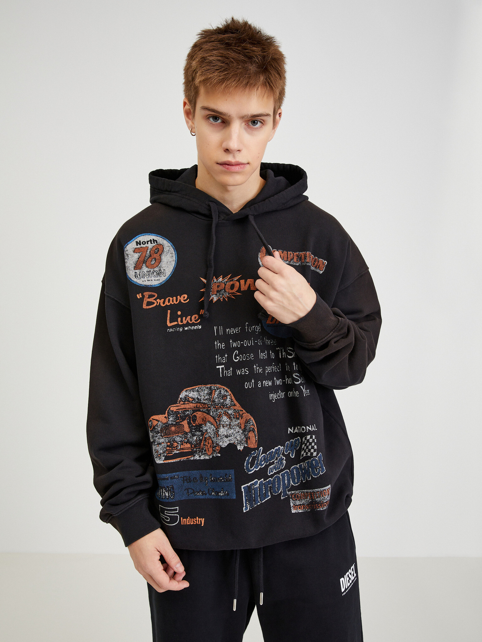 Diesel Sweatshirt Cheren - Pepit.bg