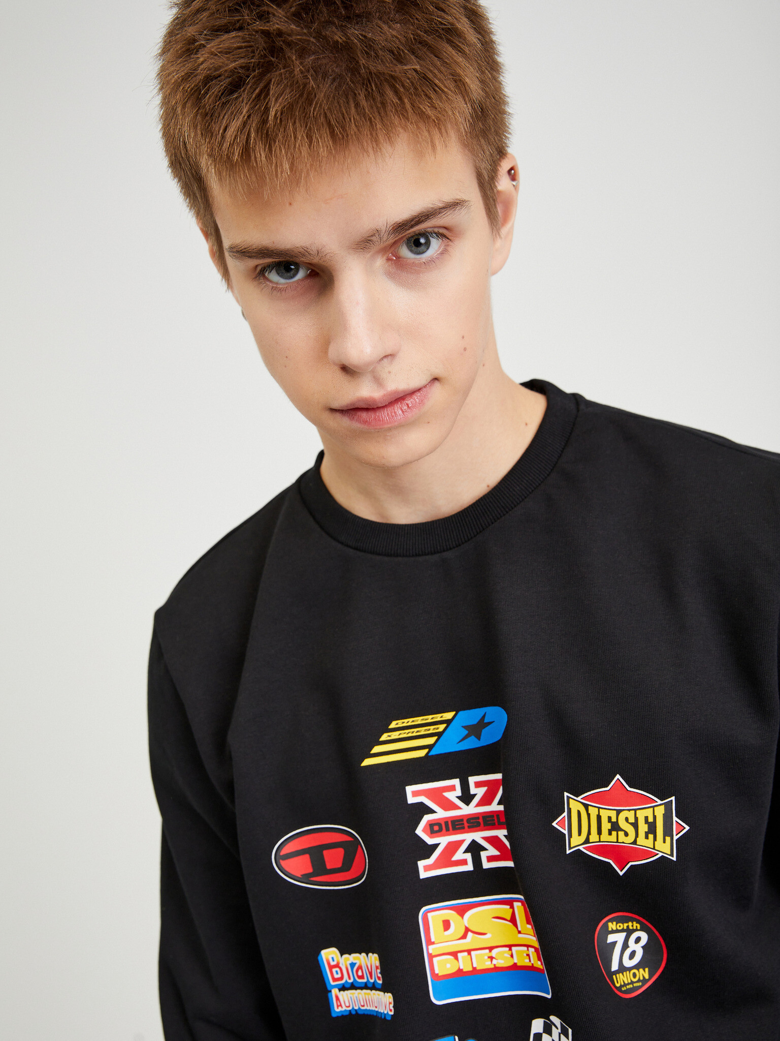 Diesel Sweatshirt Cheren - Pepit.bg