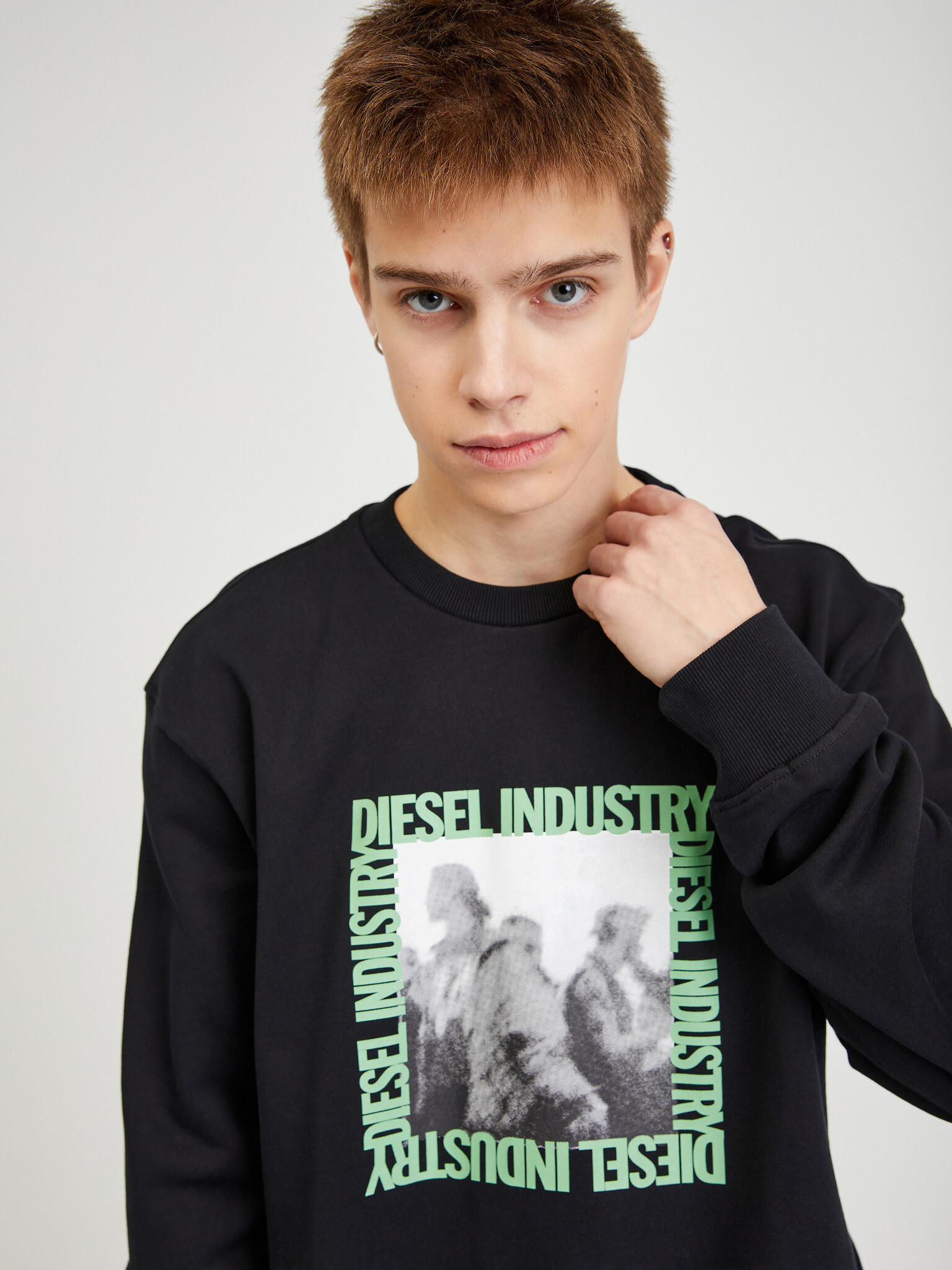 Diesel Sweatshirt Cheren - Pepit.bg