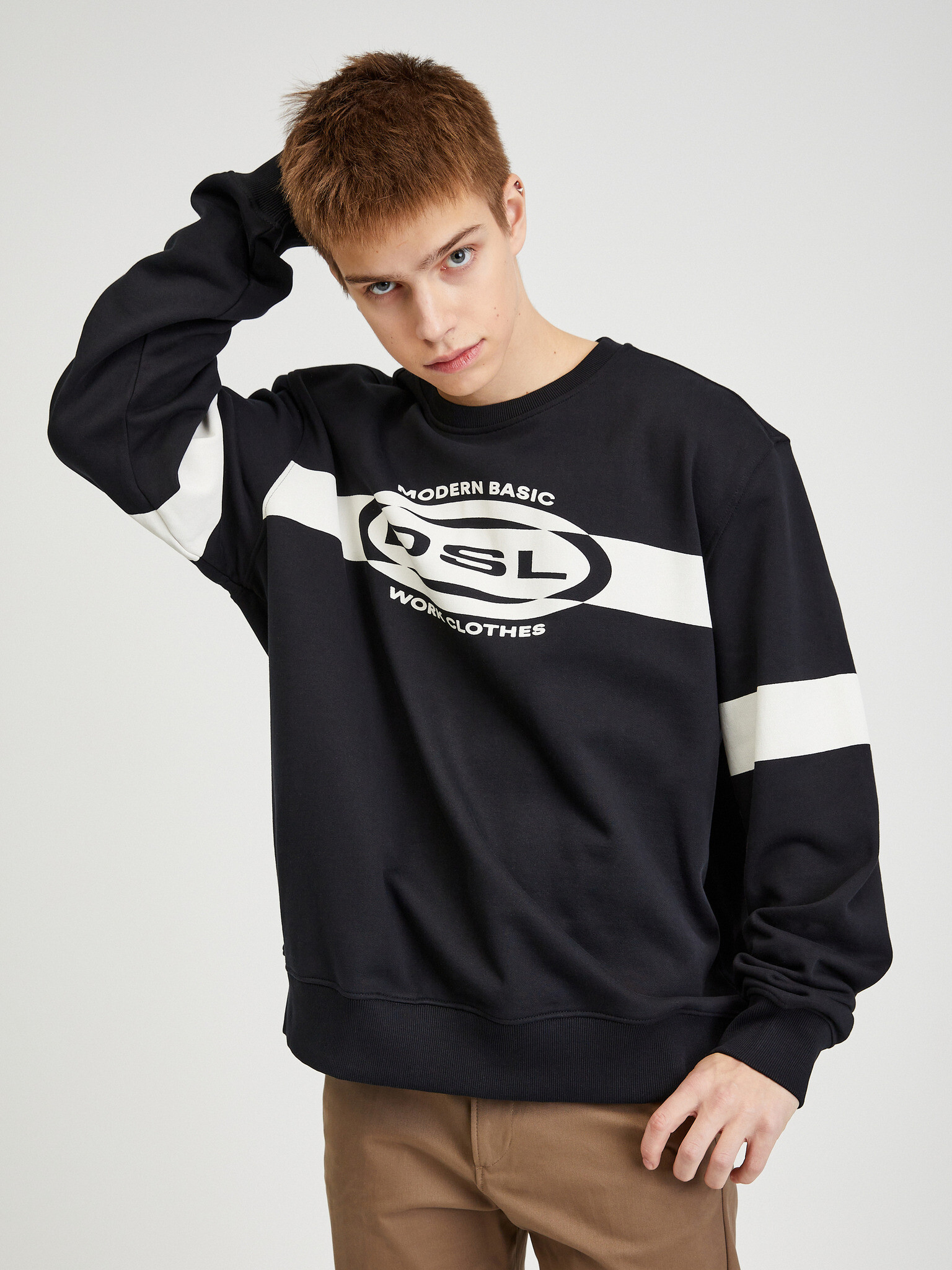 Diesel Sweatshirt Cheren - Pepit.bg