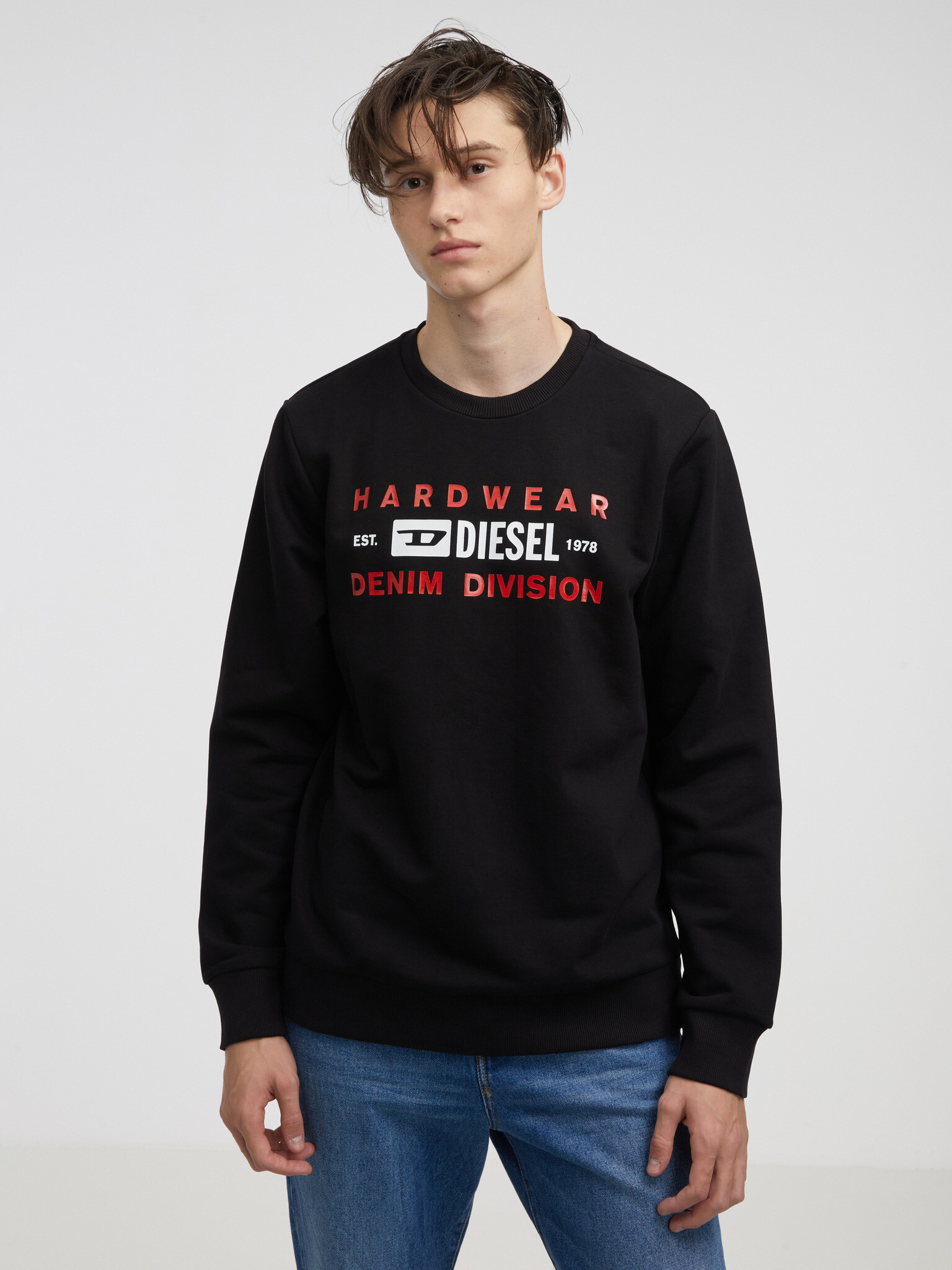 Diesel Sweatshirt Cheren - Pepit.bg