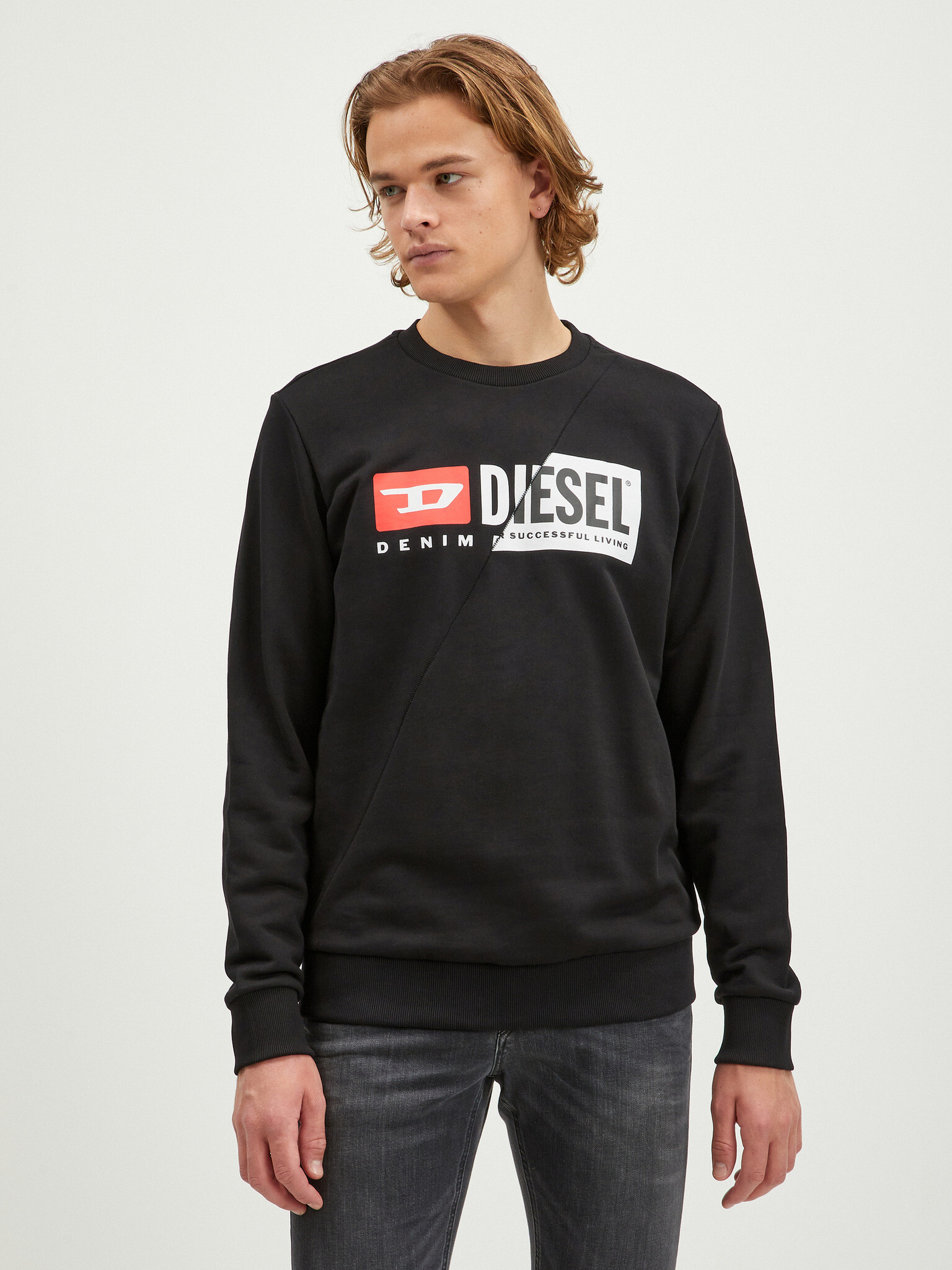 Diesel Sweatshirt Cheren - Pepit.bg