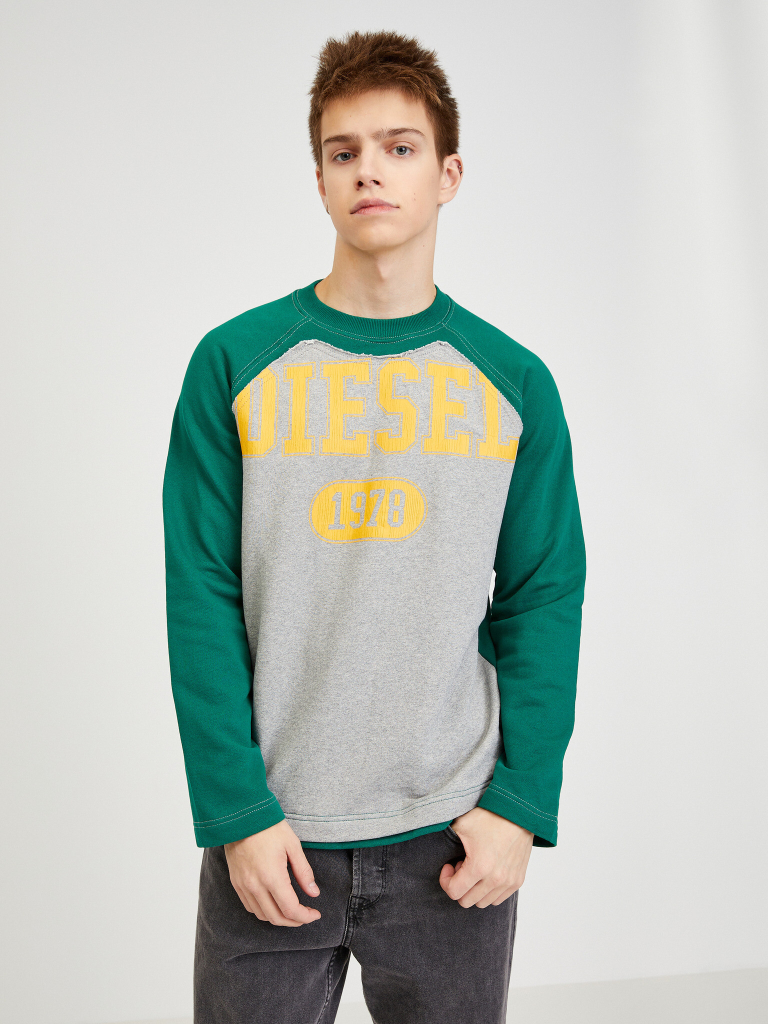 Diesel Sweatshirt Siv - Pepit.bg