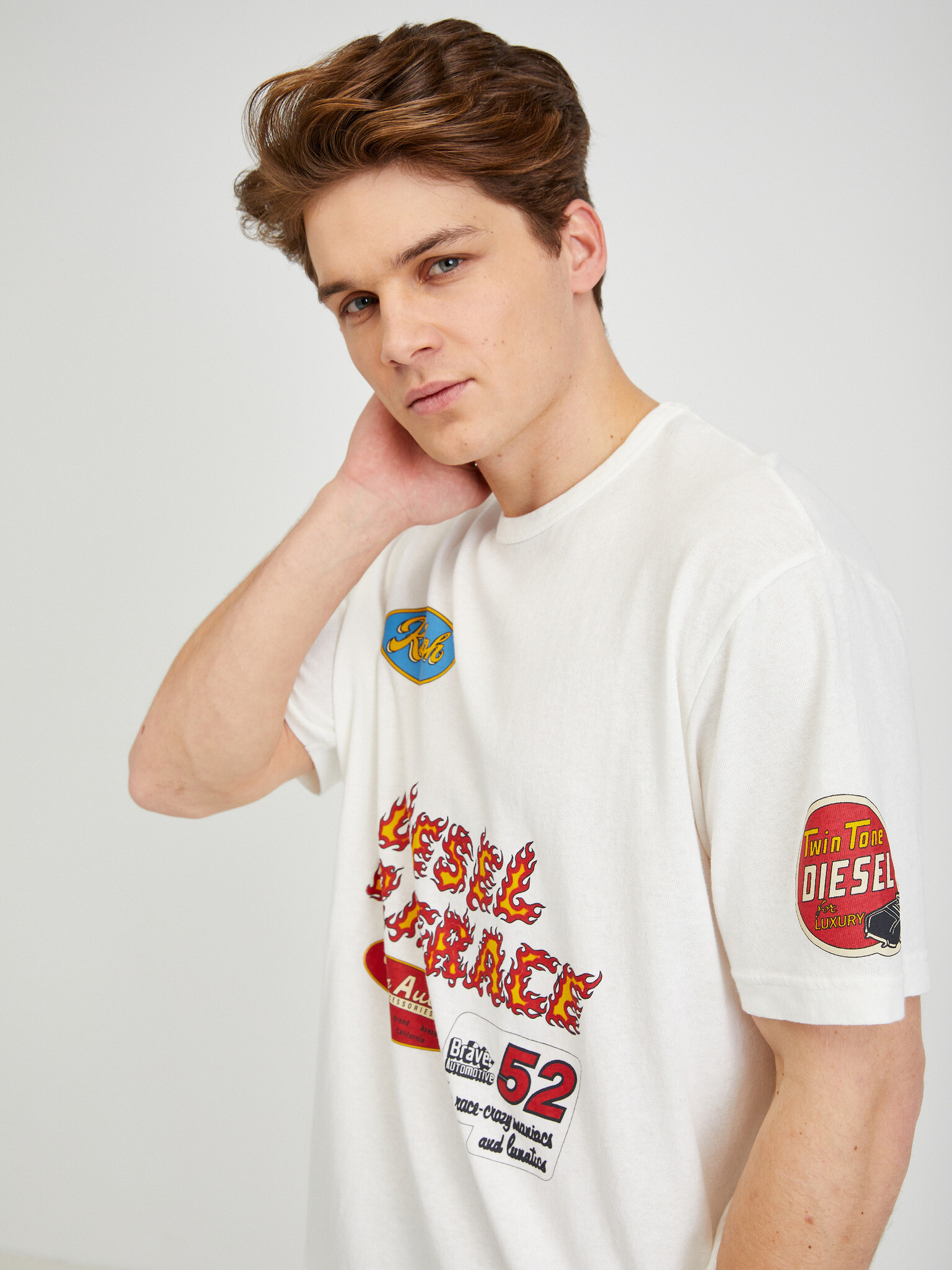 Diesel T-shirt Byal - Pepit.bg