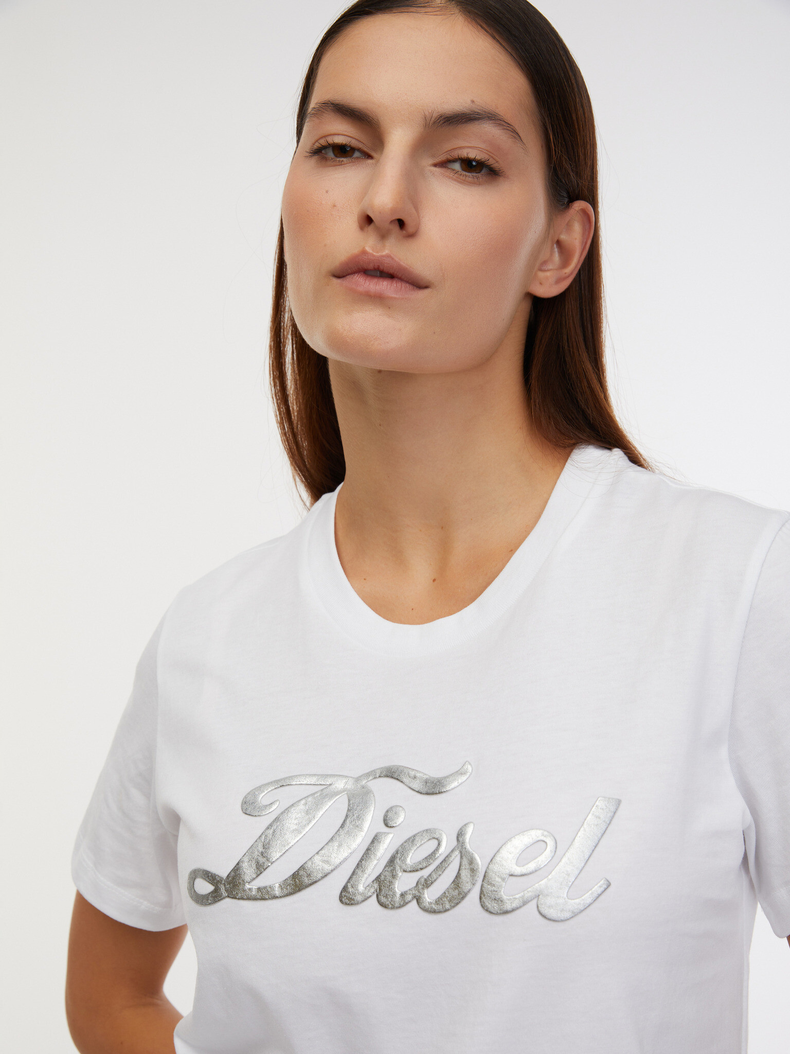 Diesel T-Sily T-shirt Byal - Pepit.bg