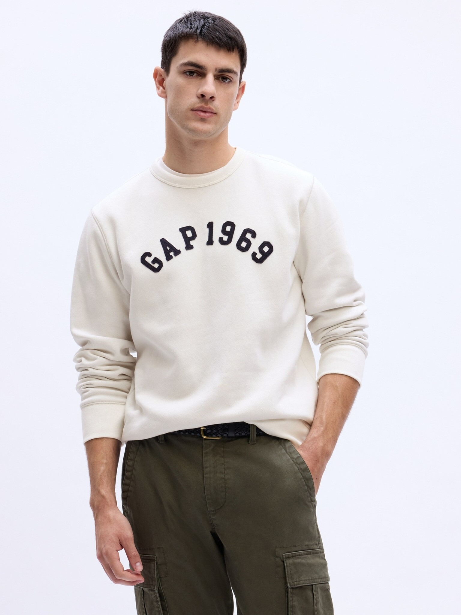 GAP 1969 Sweatshirt Byal - Pepit.bg