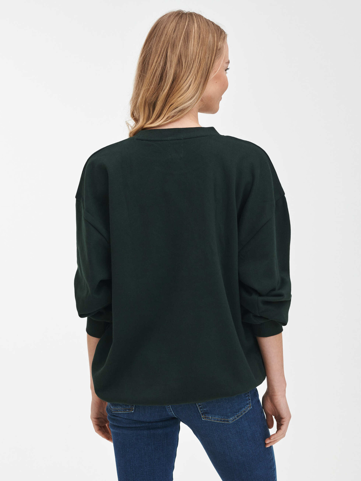 GAP Easy Tunic Sweatshirt Zelen - Pepit.bg