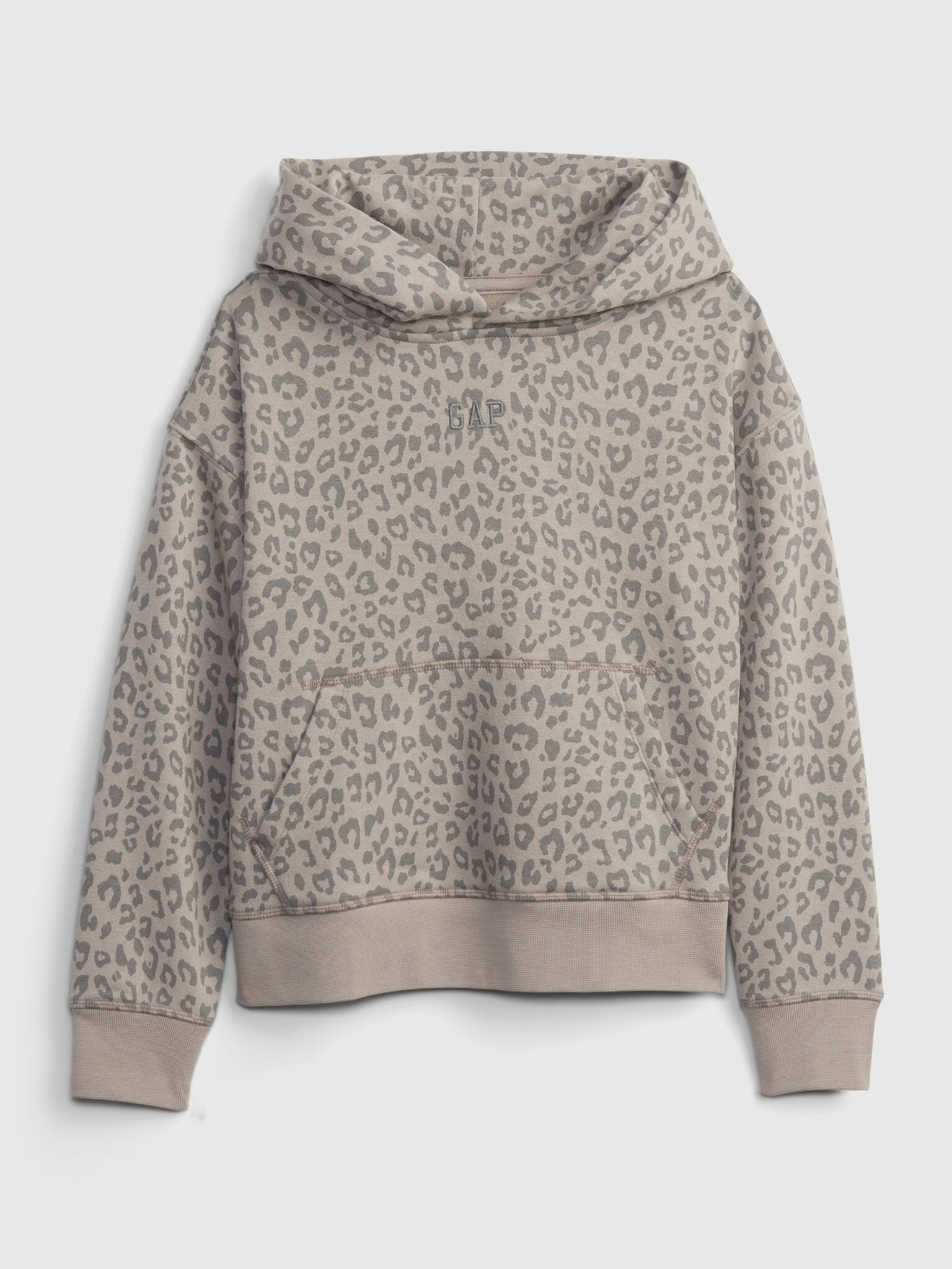 GAP Leopard Суитшърт детски Siv - Pepit.bg