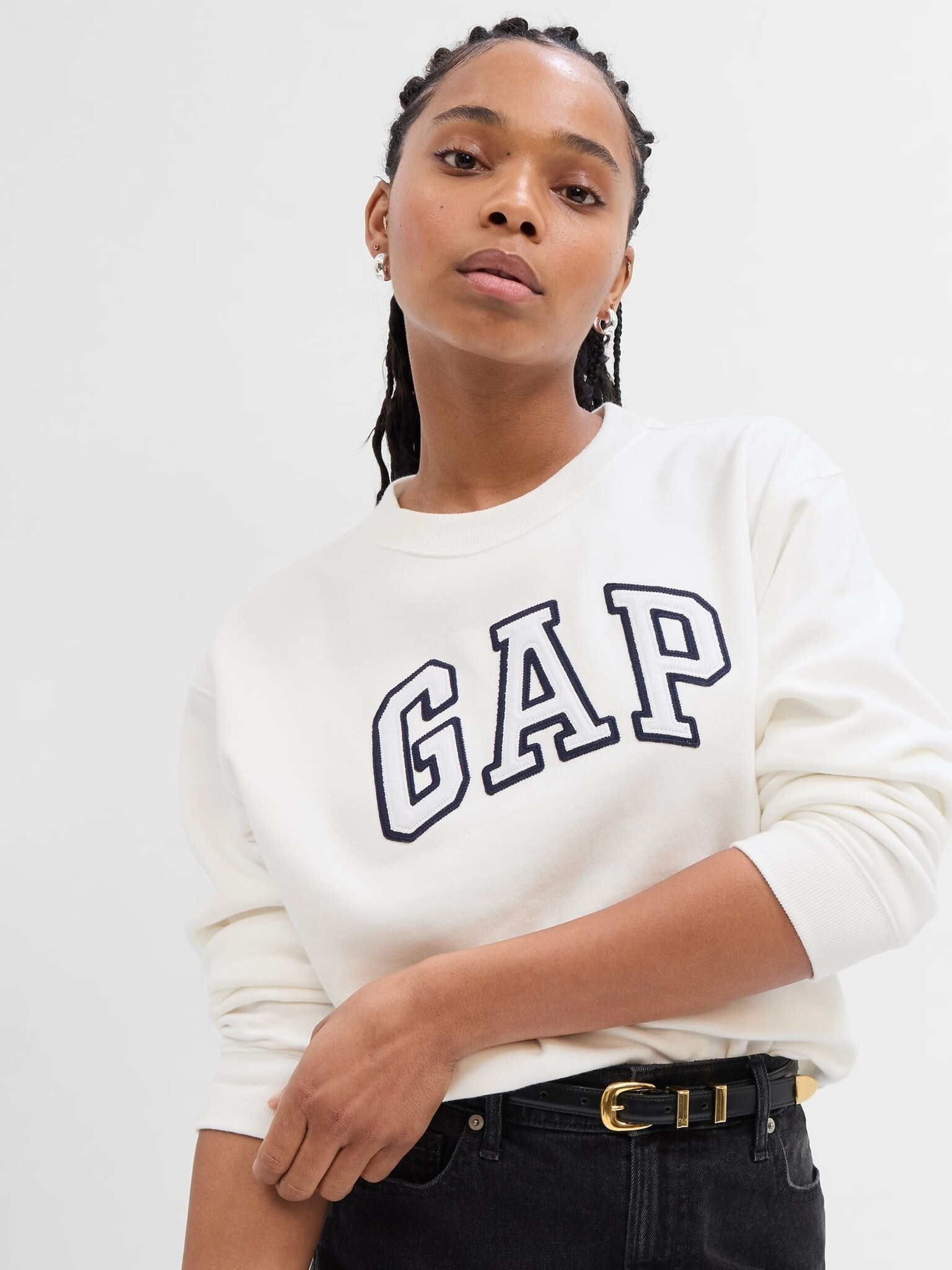 GAP Sweatshirt Byal - Pepit.bg