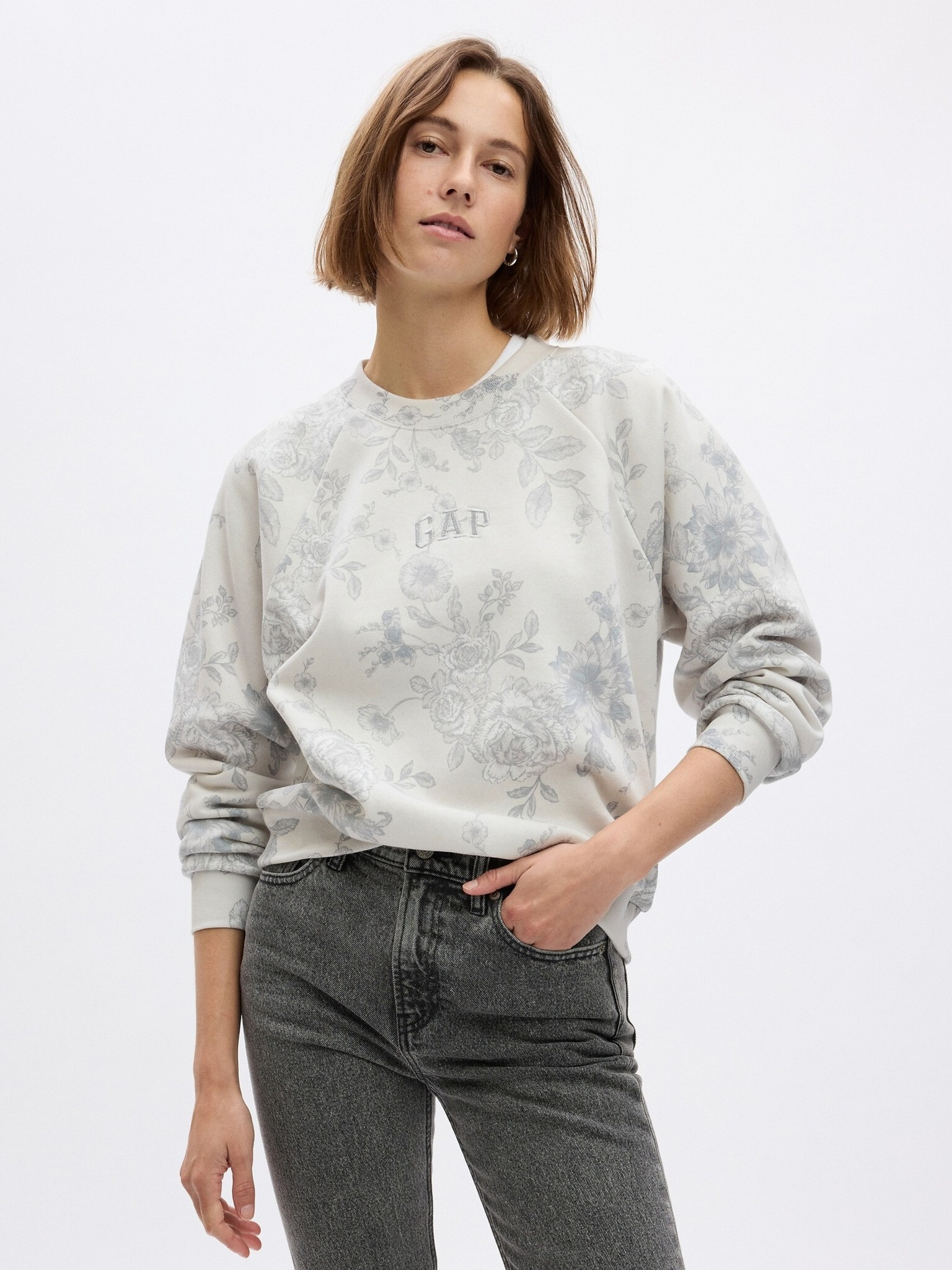 GAP Sweatshirt Siv - Pepit.bg